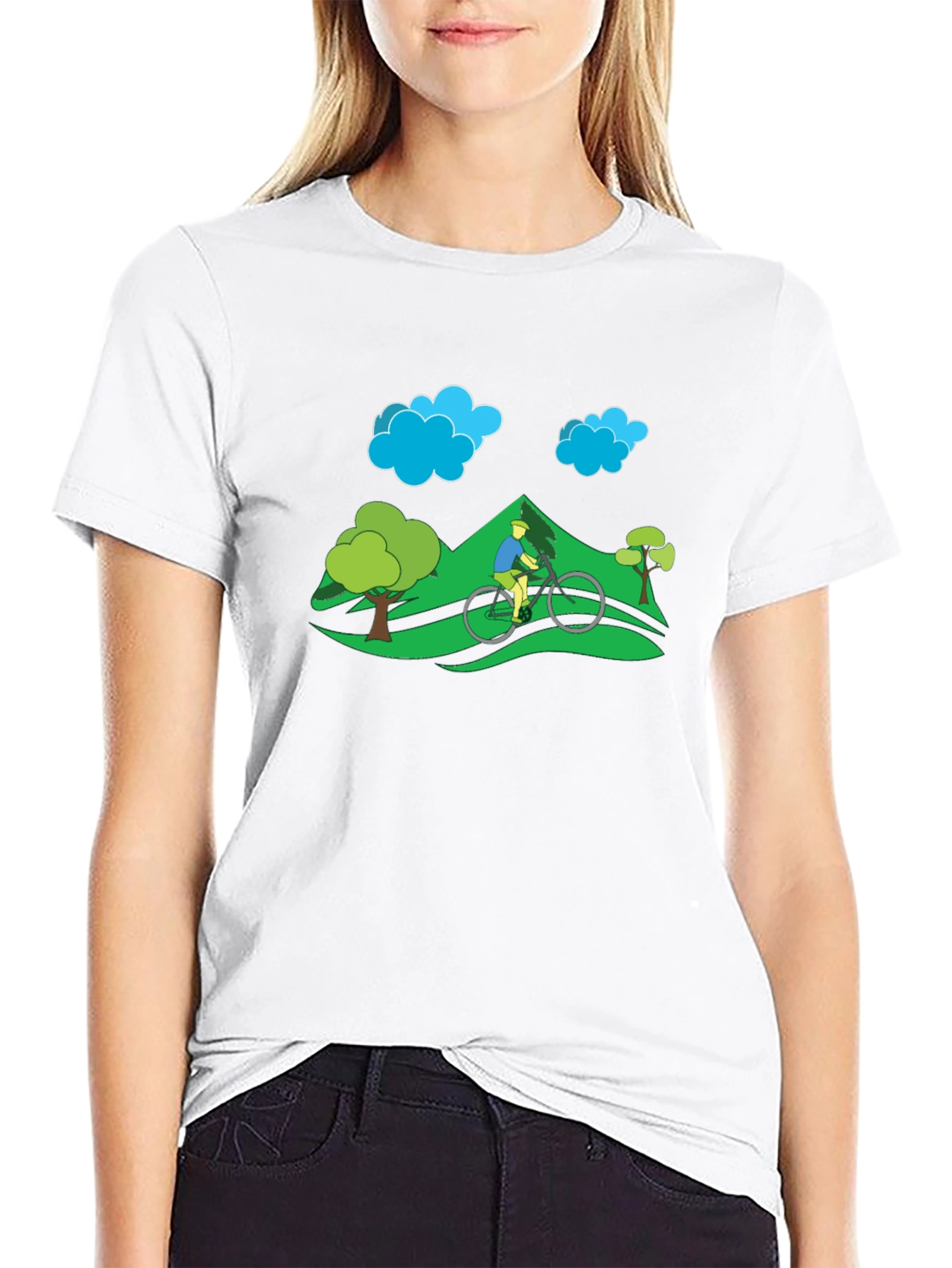 Mountain Bike Graphic Tee - Nature Adventure