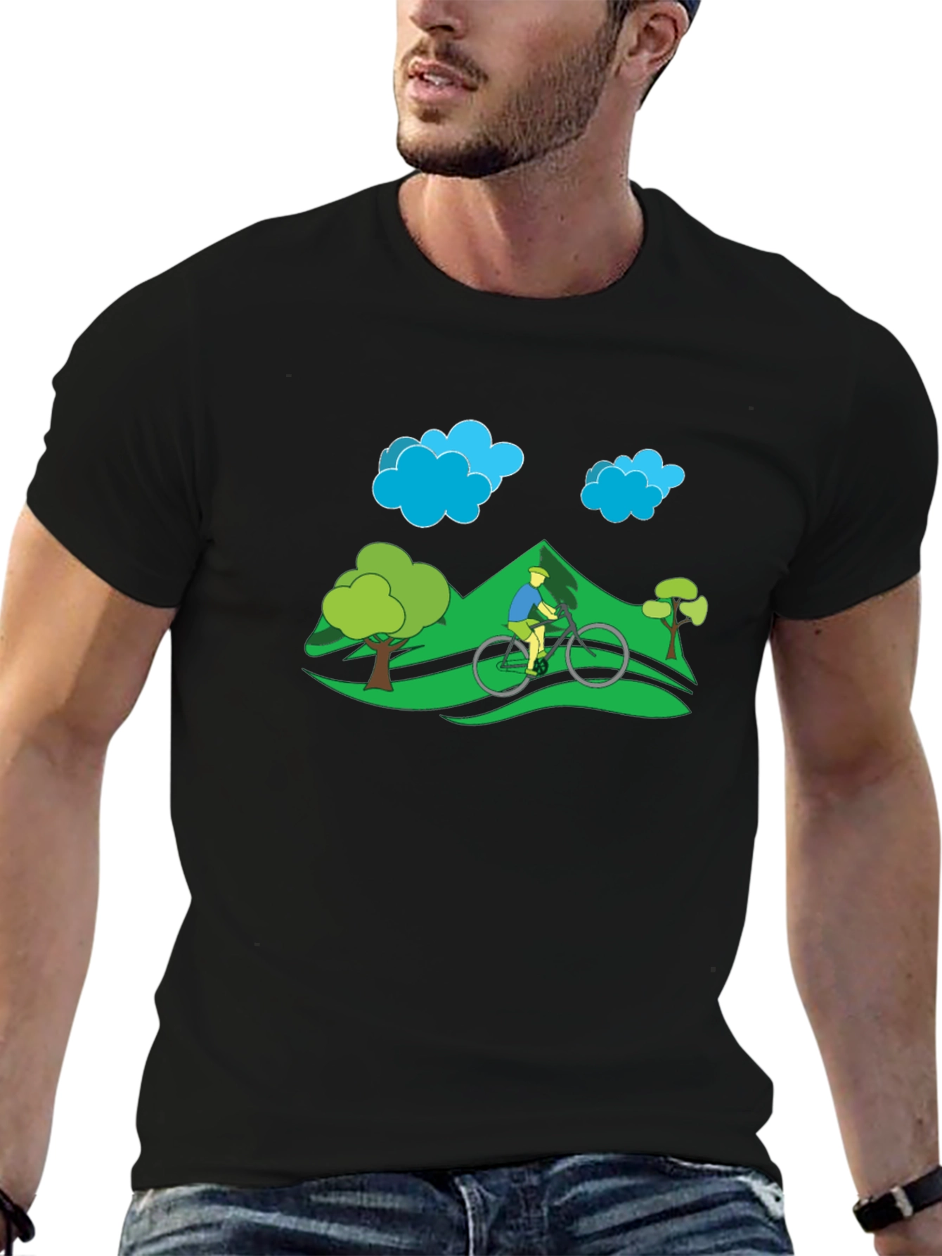 Mountain Bike Graphic Tee - Nature Adventure