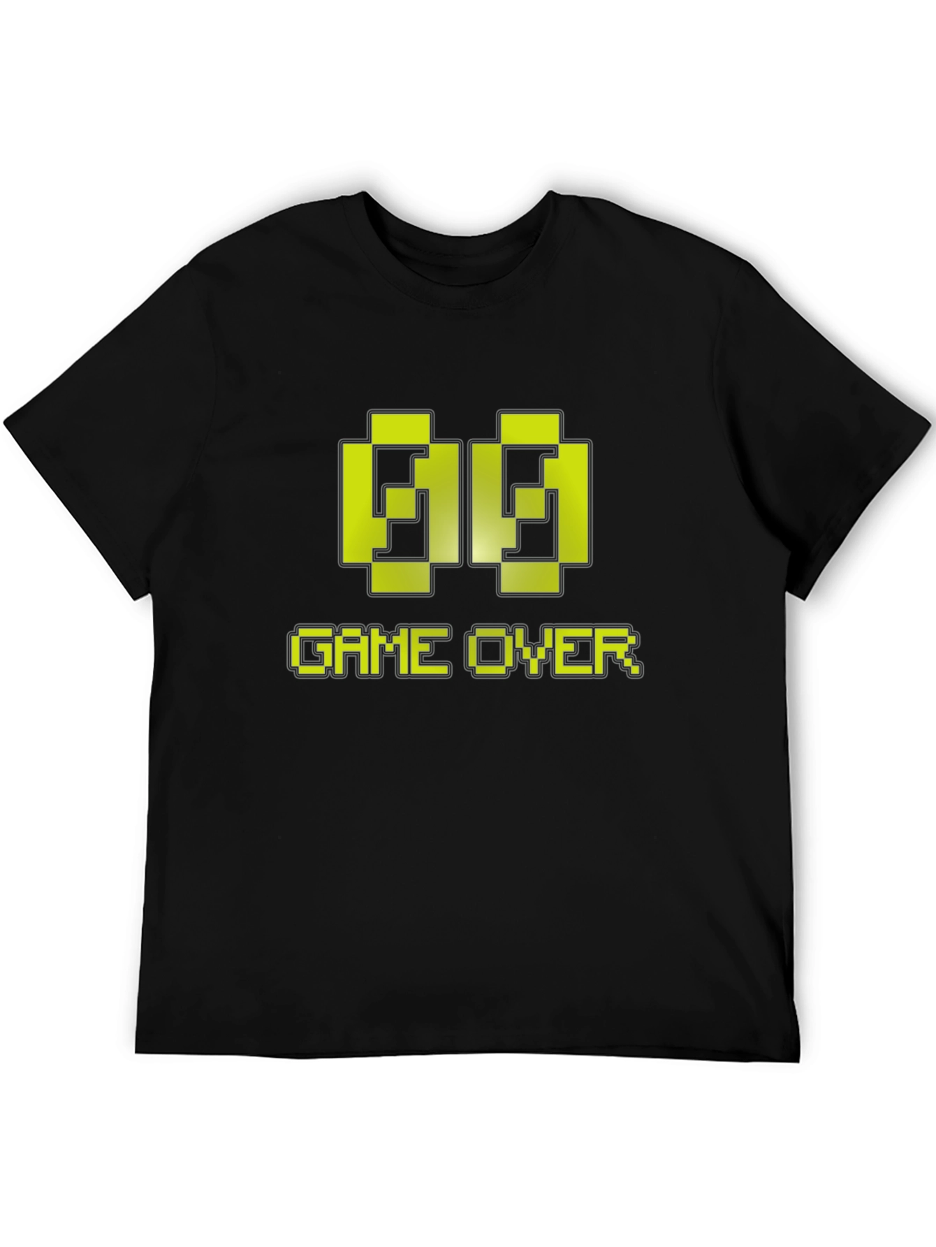 Game Over Pixel Art T-Shirt - Black