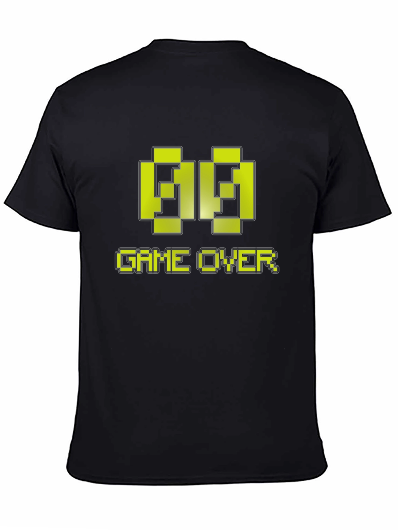 Game Over Pixel Art T-Shirt - Black