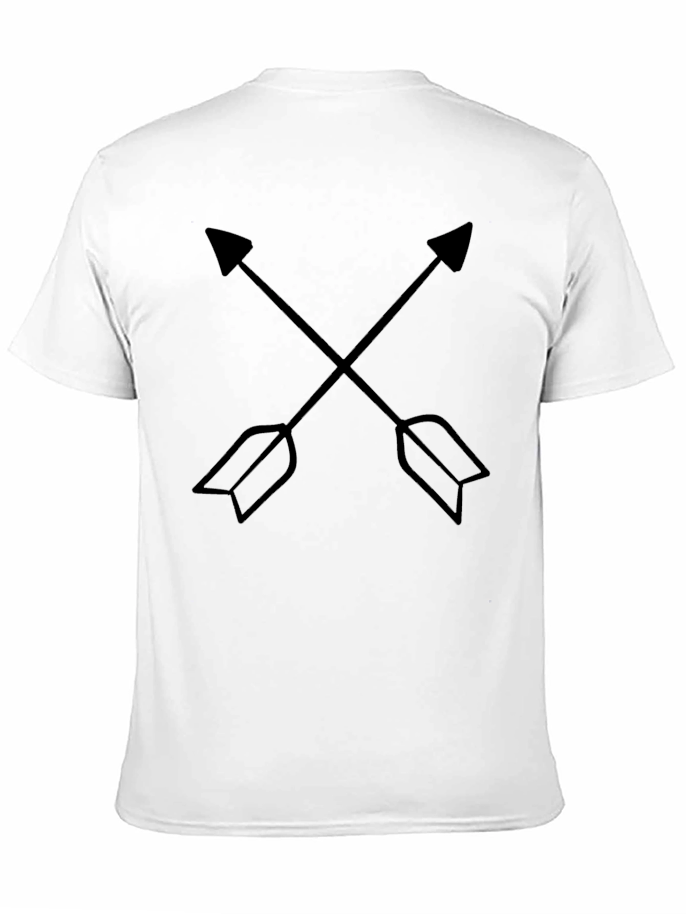 Crossed Arrows Graphic Tee - Black Casual Shirt