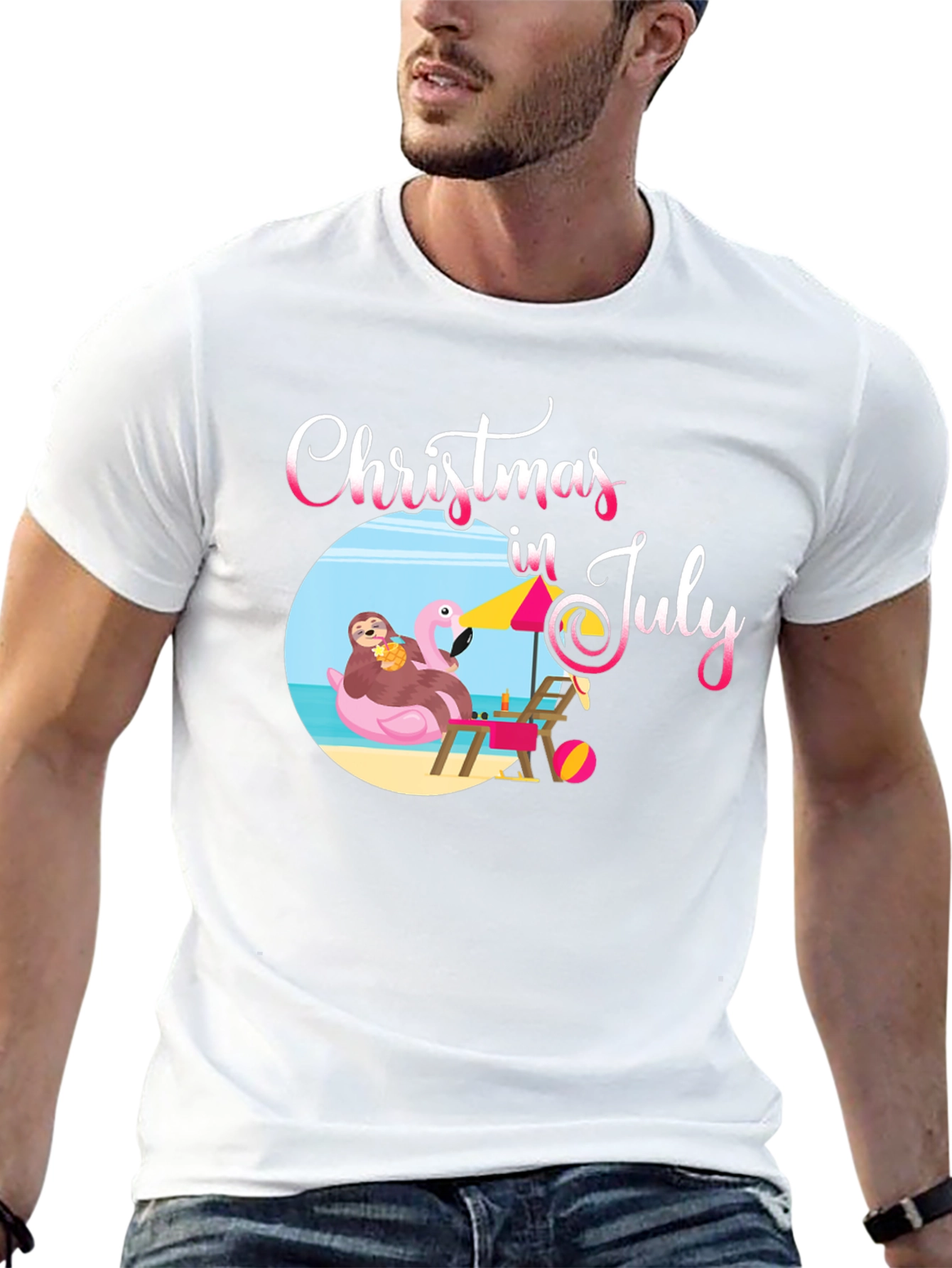 Christmas In July Graphic T-Shirt