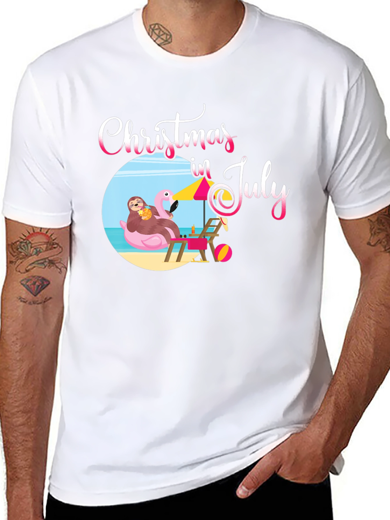 Christmas In July Graphic T-Shirt