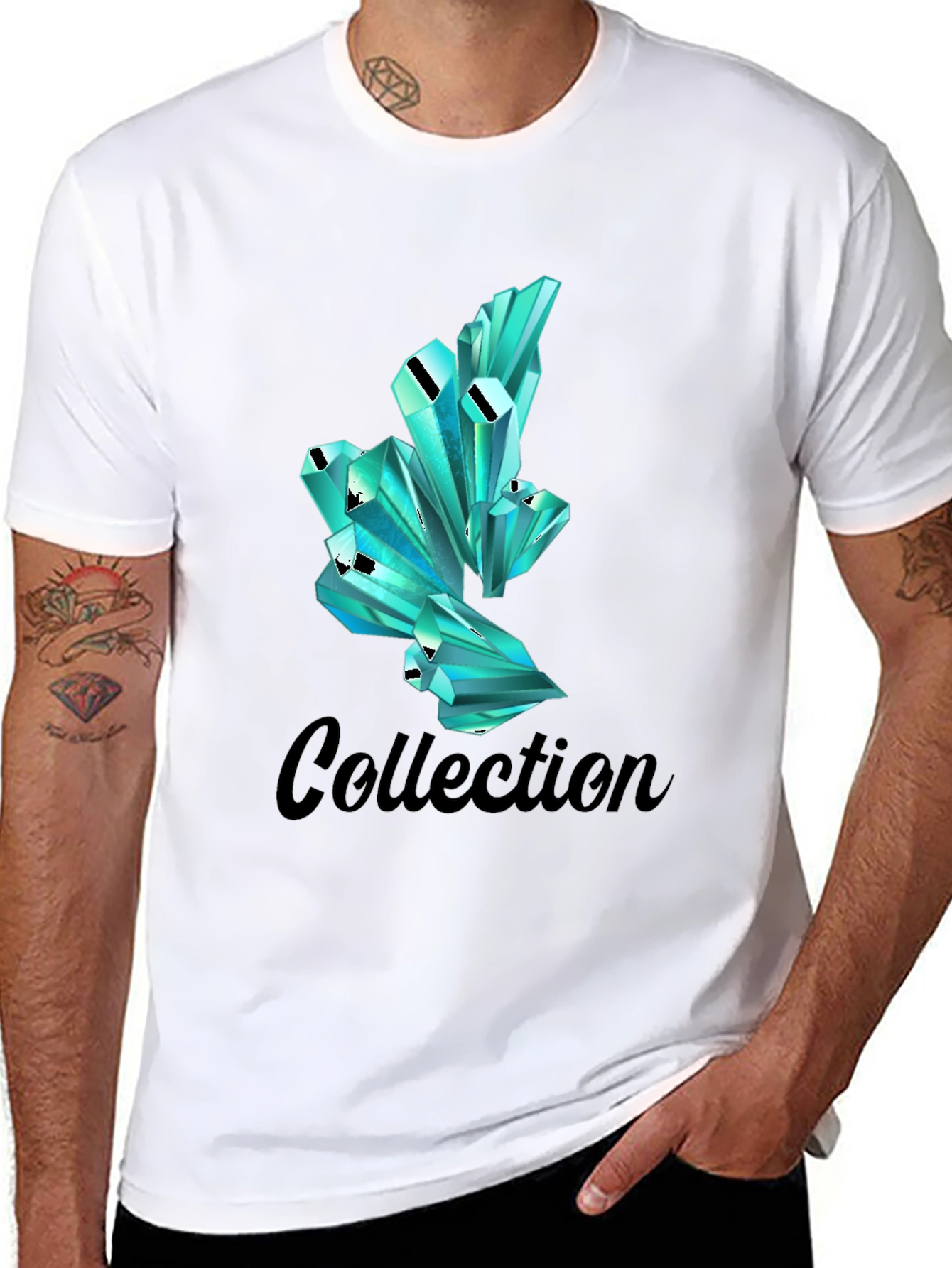 Crystal Collection T-Shirt - Stylish Graphic Tee