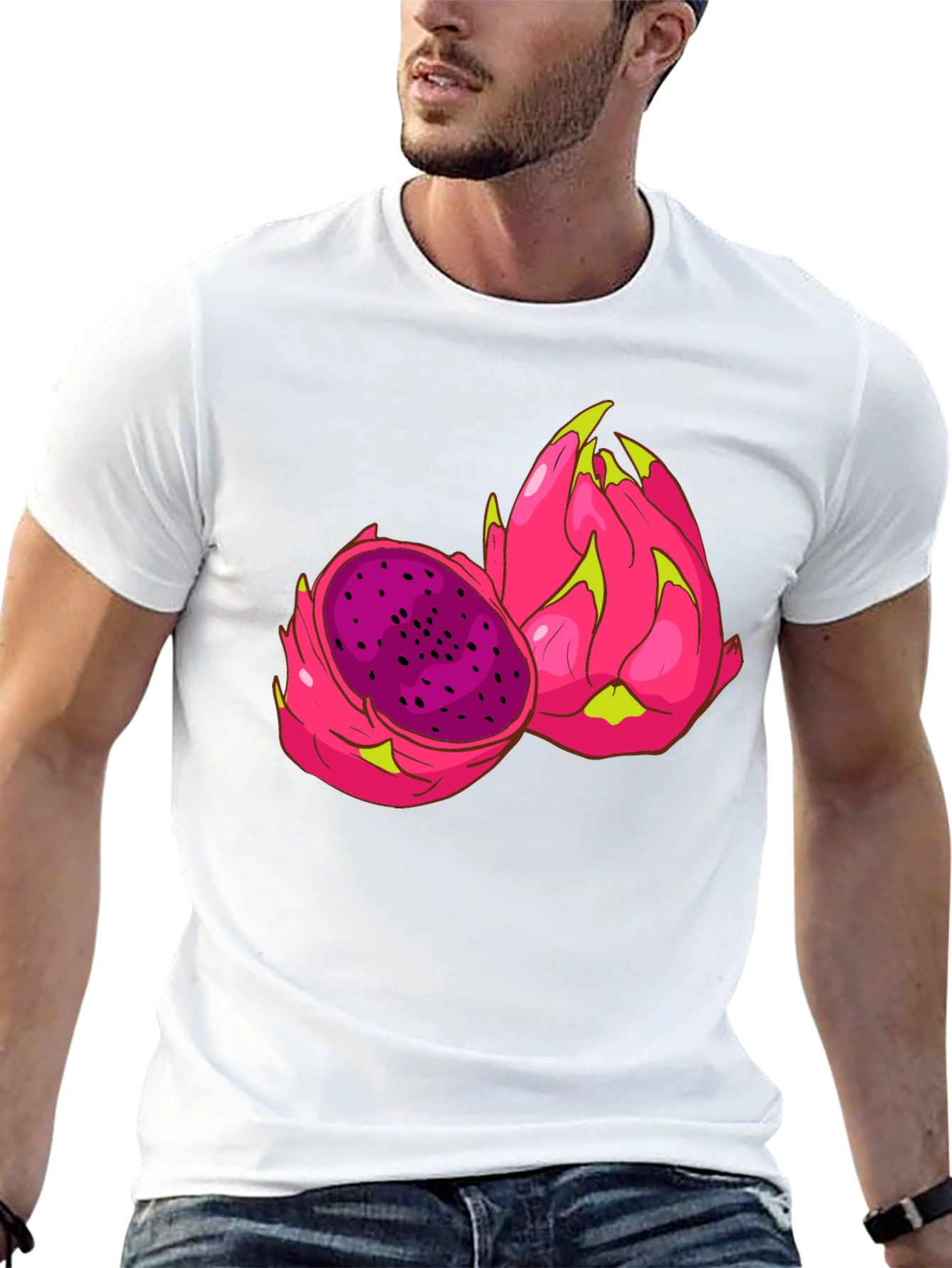 Dragon Fruit Graphic Tee - Unique Fruit Design Shirt