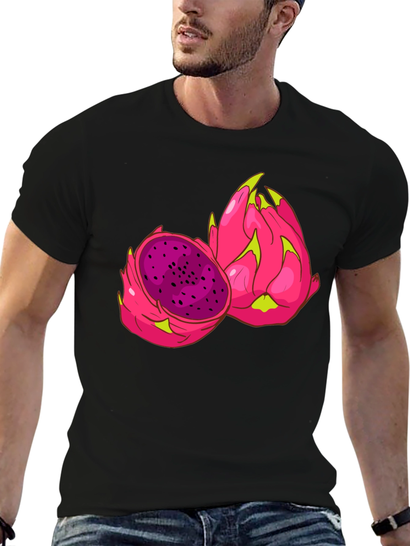 Dragon Fruit Graphic Tee - Unique Fruit Design Shirt