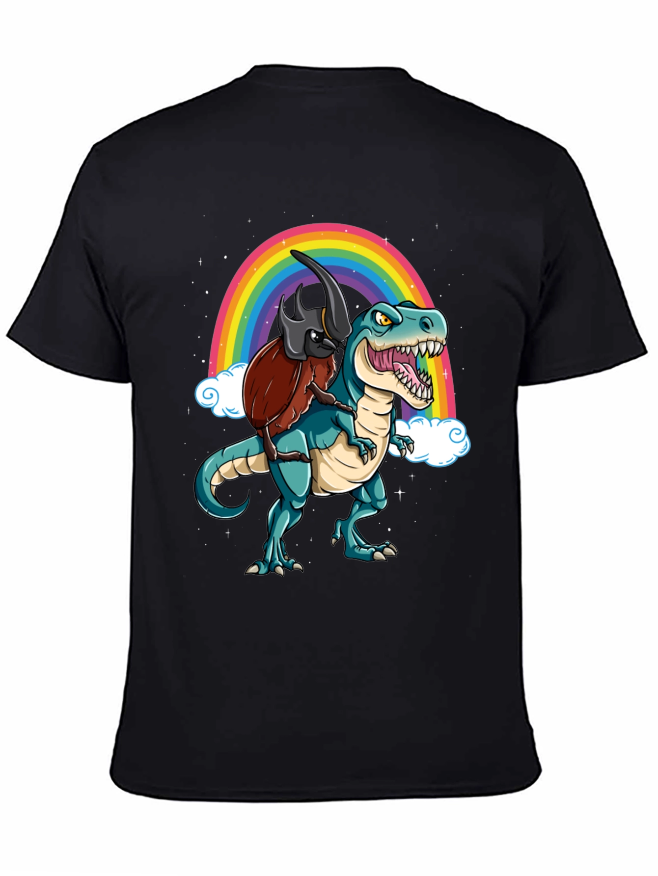 Dino & Beetle Rainbow T-Shirt