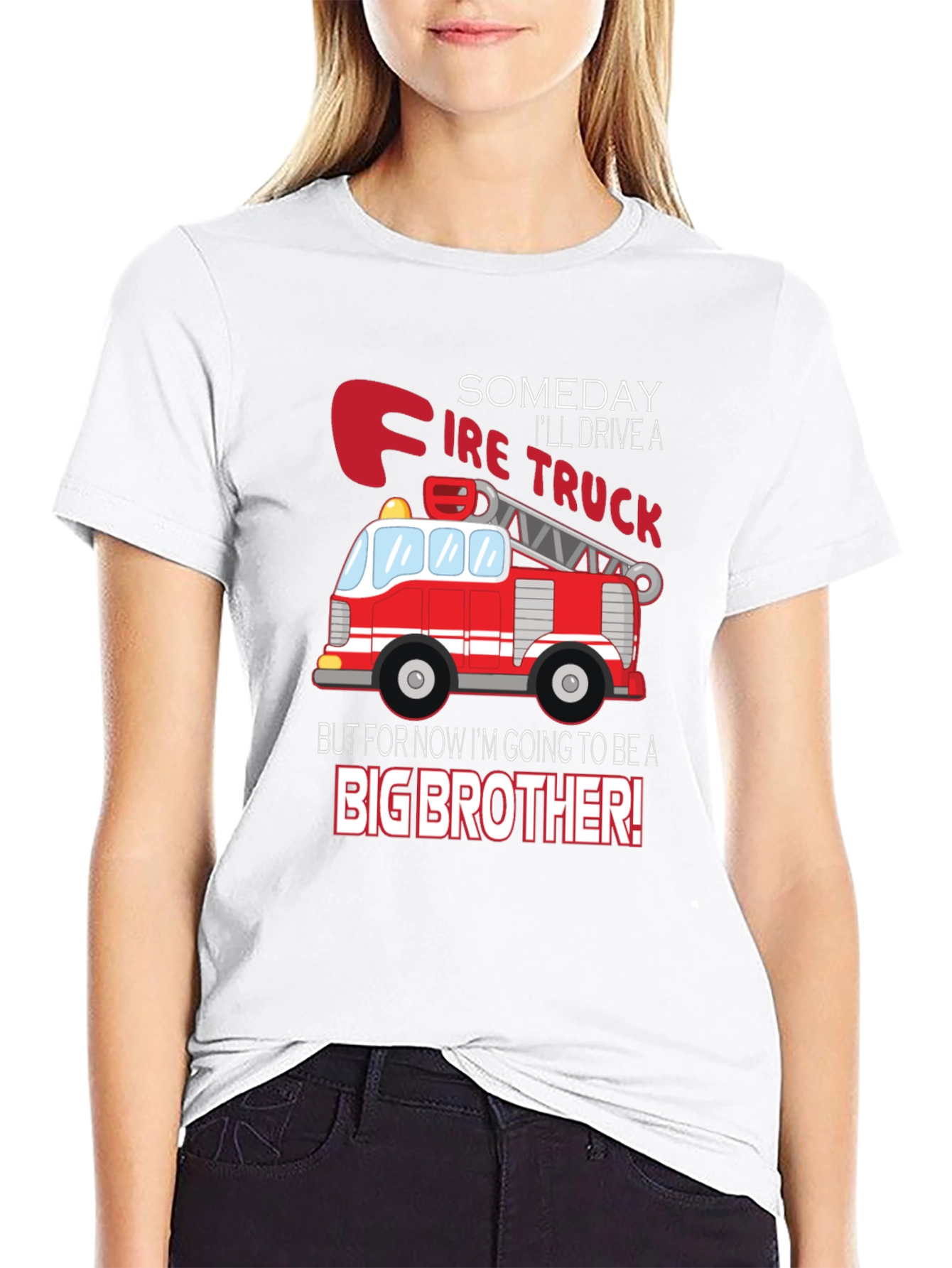Big Brother Fire Truck Shirt