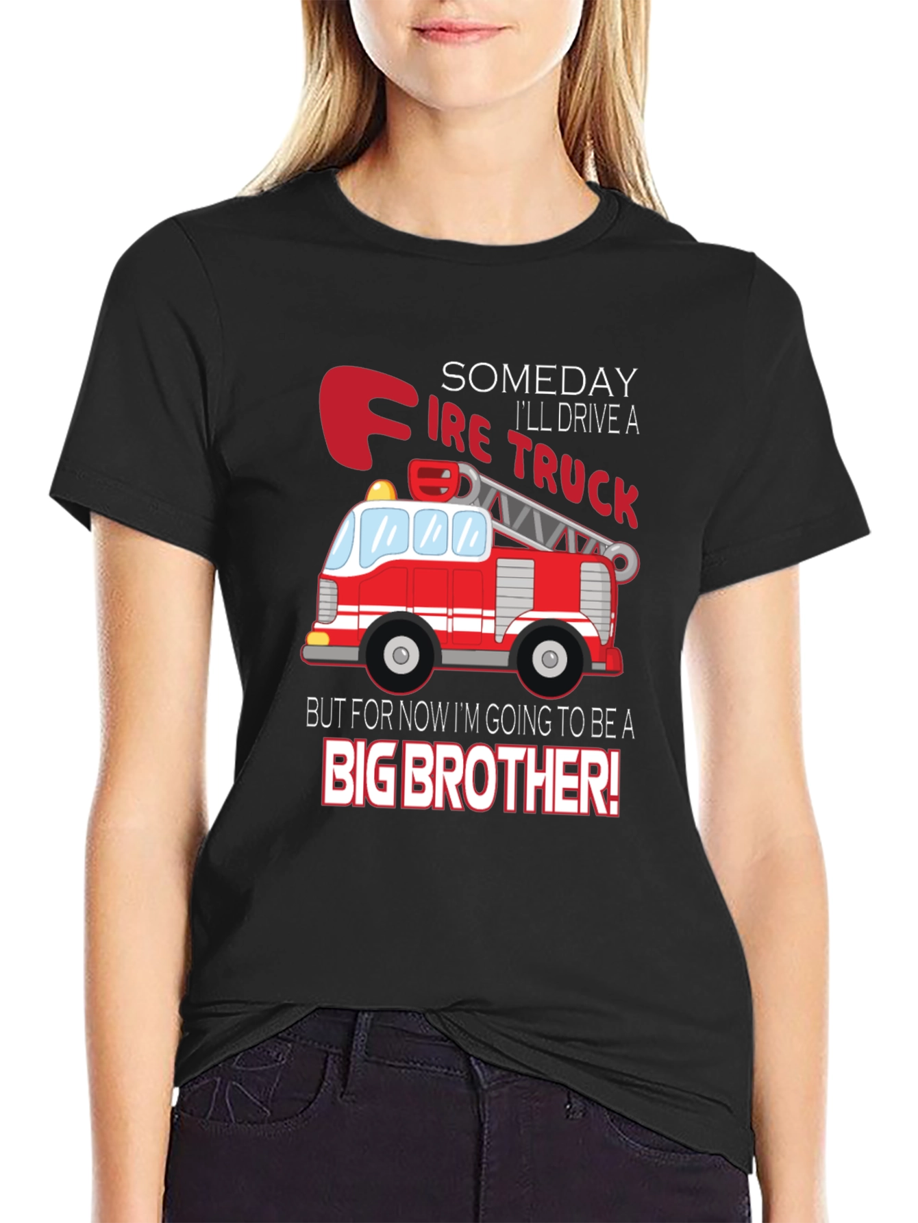 Big Brother Fire Truck Shirt