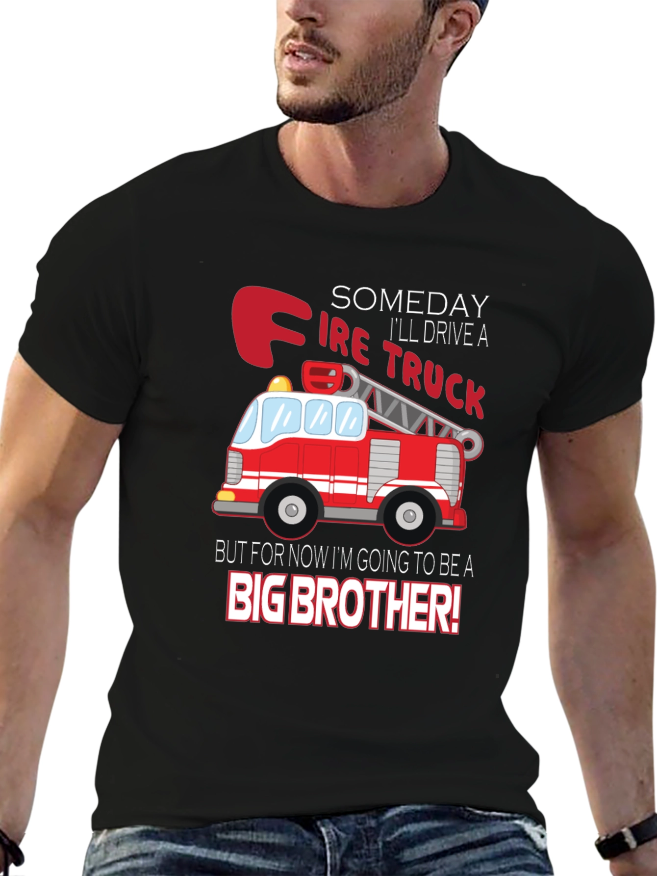Big Brother Fire Truck Shirt