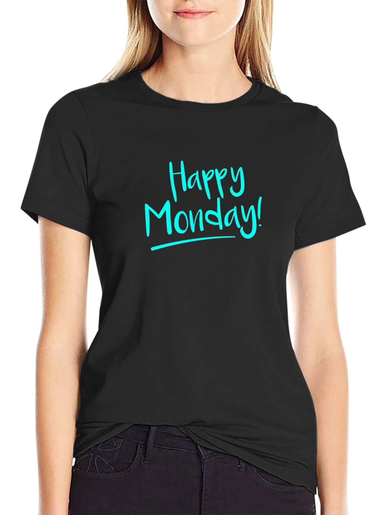 Happy Monday! Black T-Shirt