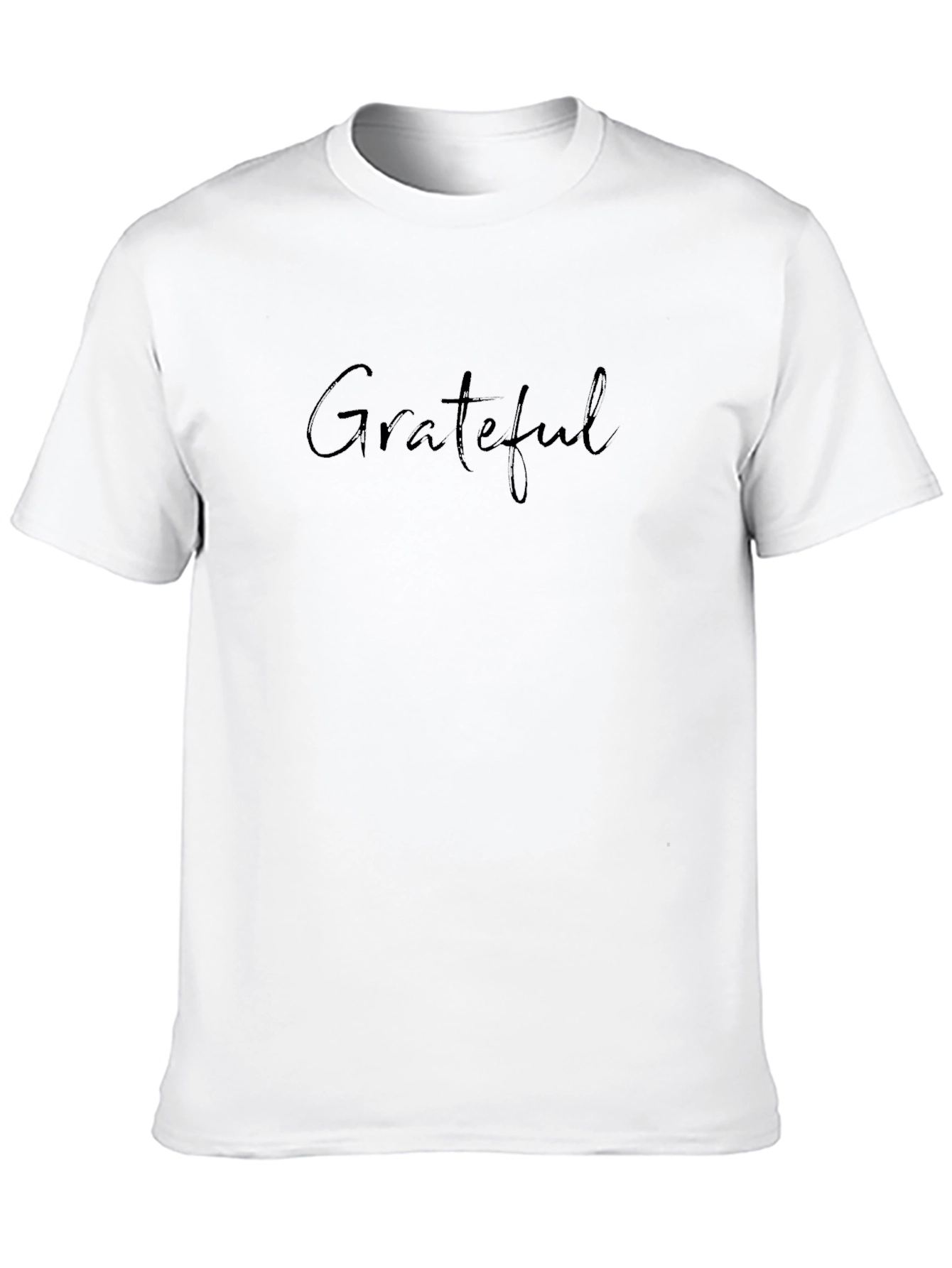 Grateful Black Graphic Tee - Minimalist Style