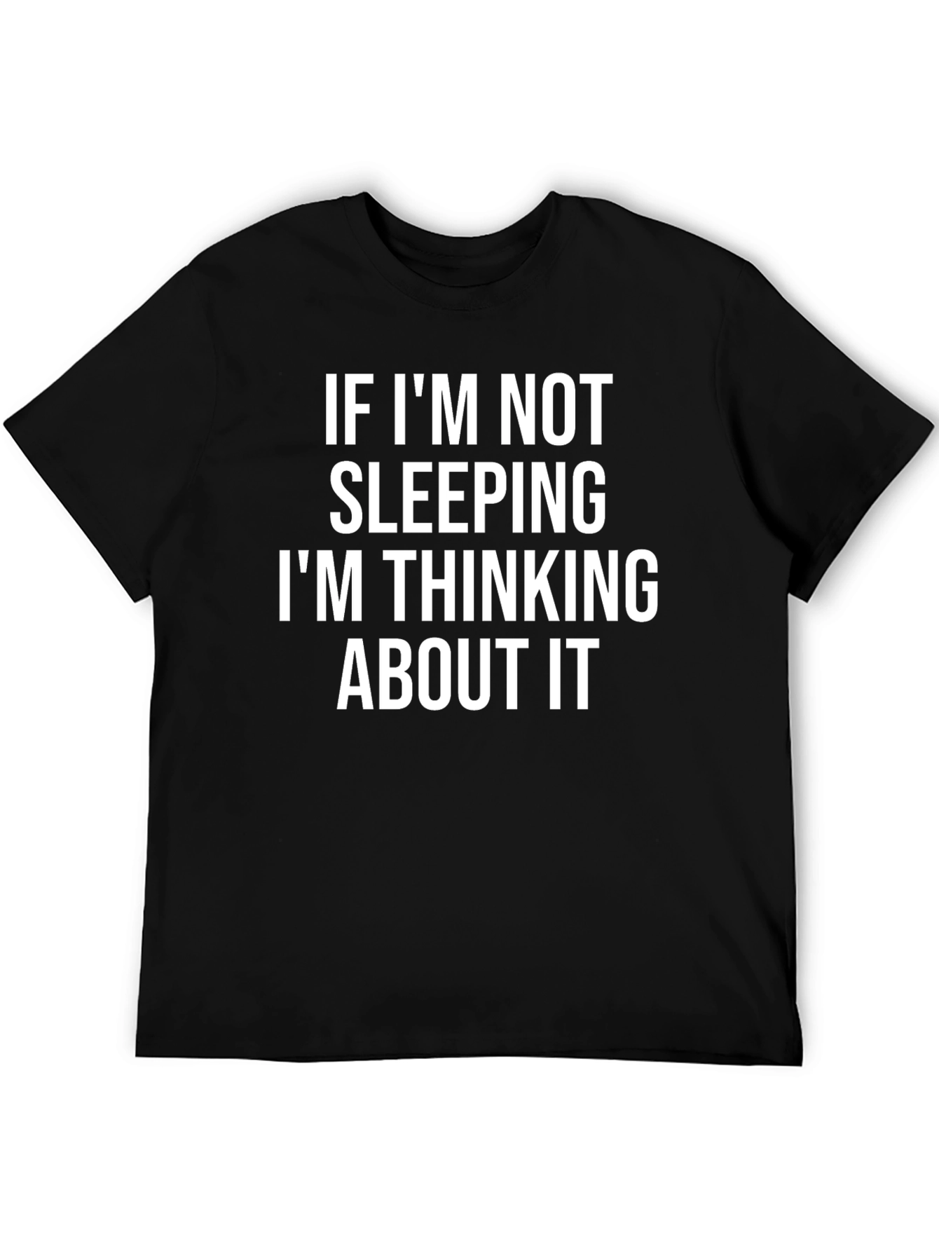 Sleeping Quote Black Graphic Tee