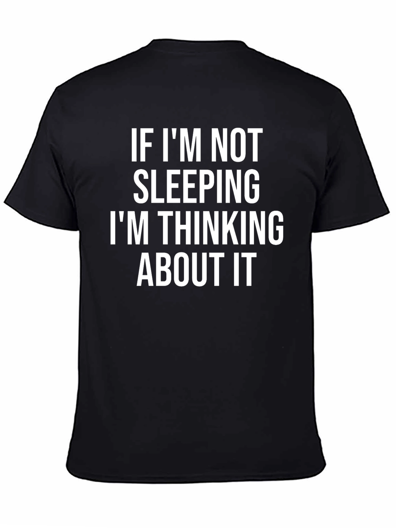 Sleeping Quote Black Graphic Tee