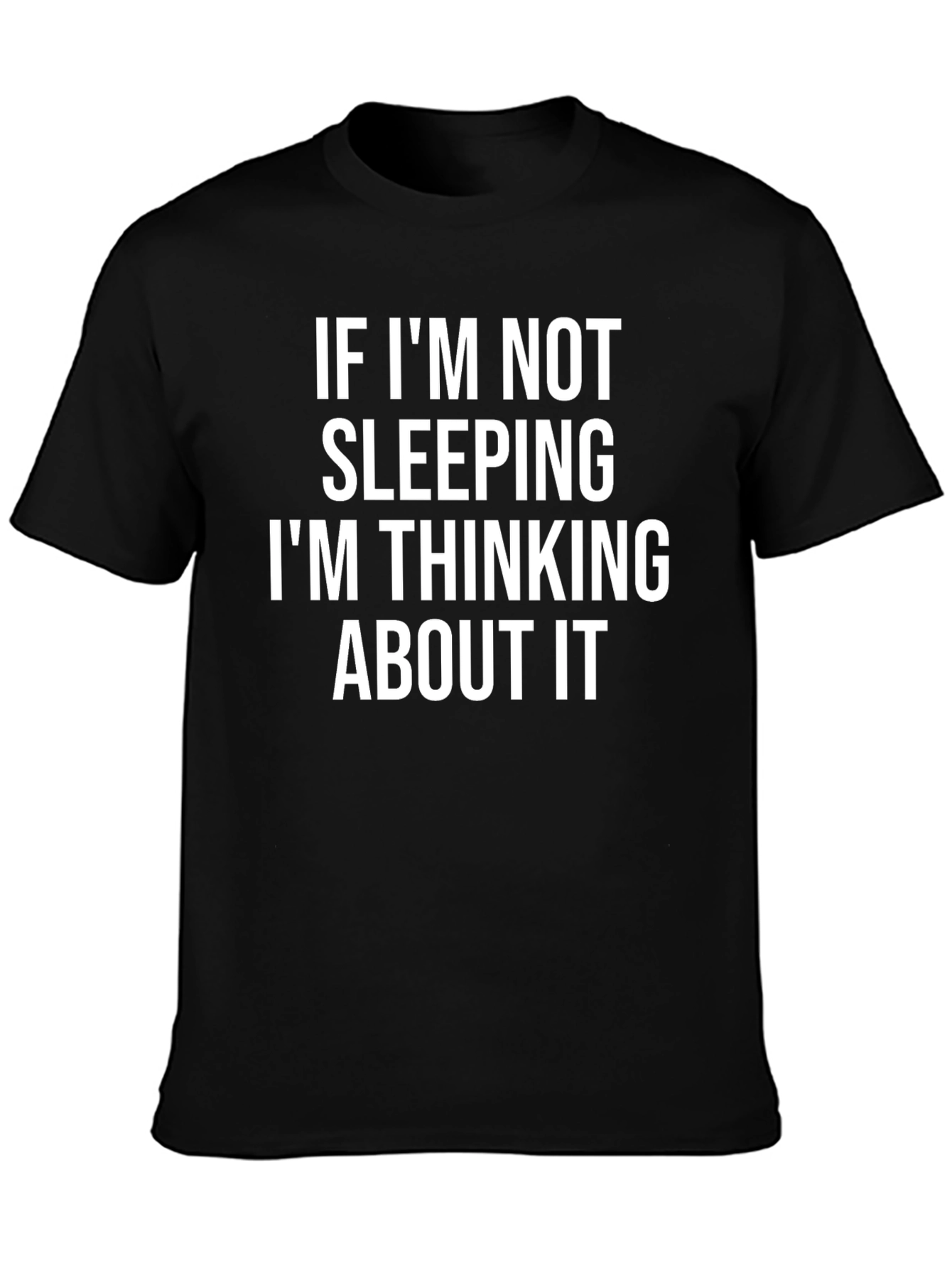 Sleeping Quote Black Graphic Tee