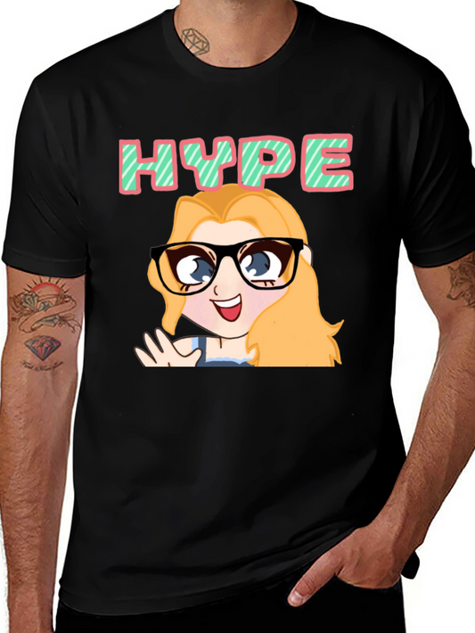 Hype Cartoon Graphic Black T-Shirt