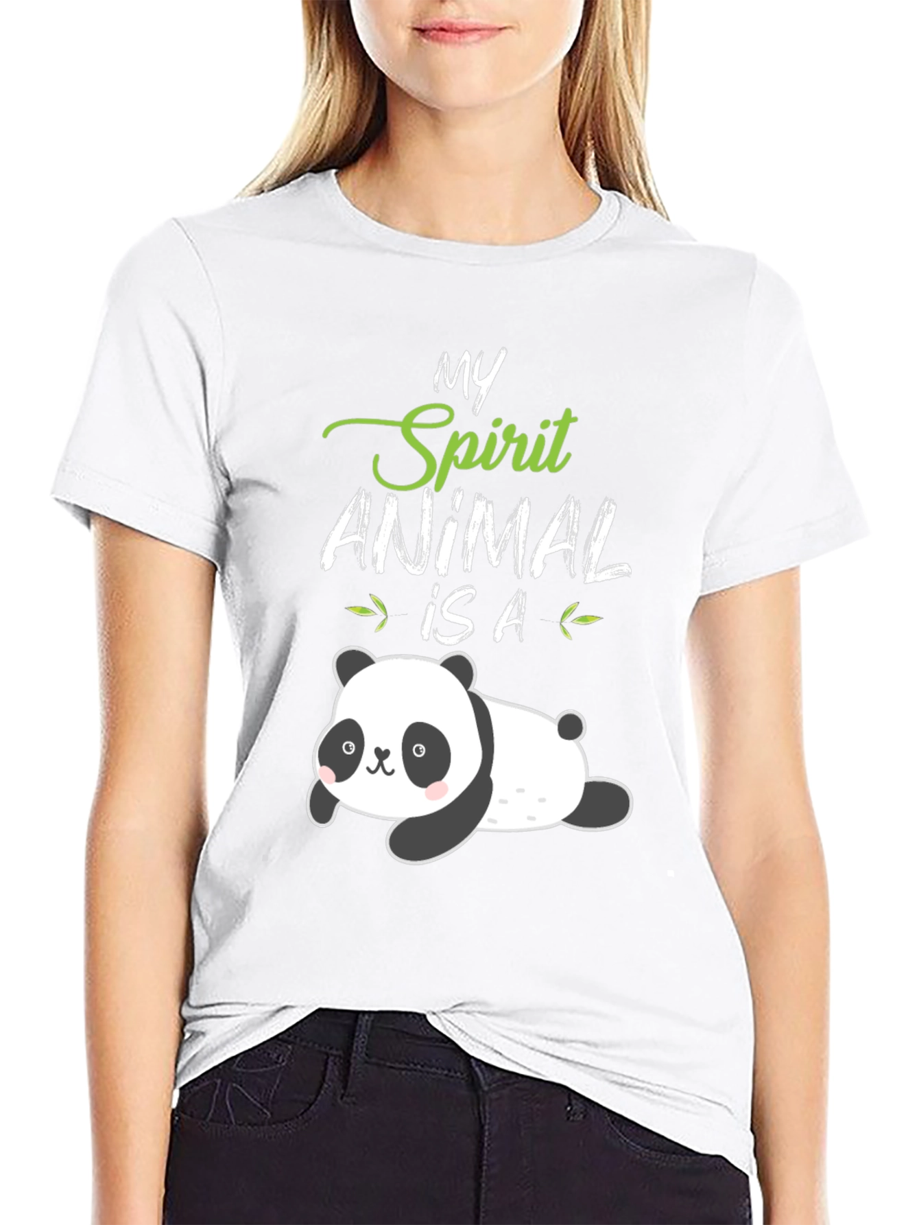 My Spirit Animal Panda Black T-Shirt