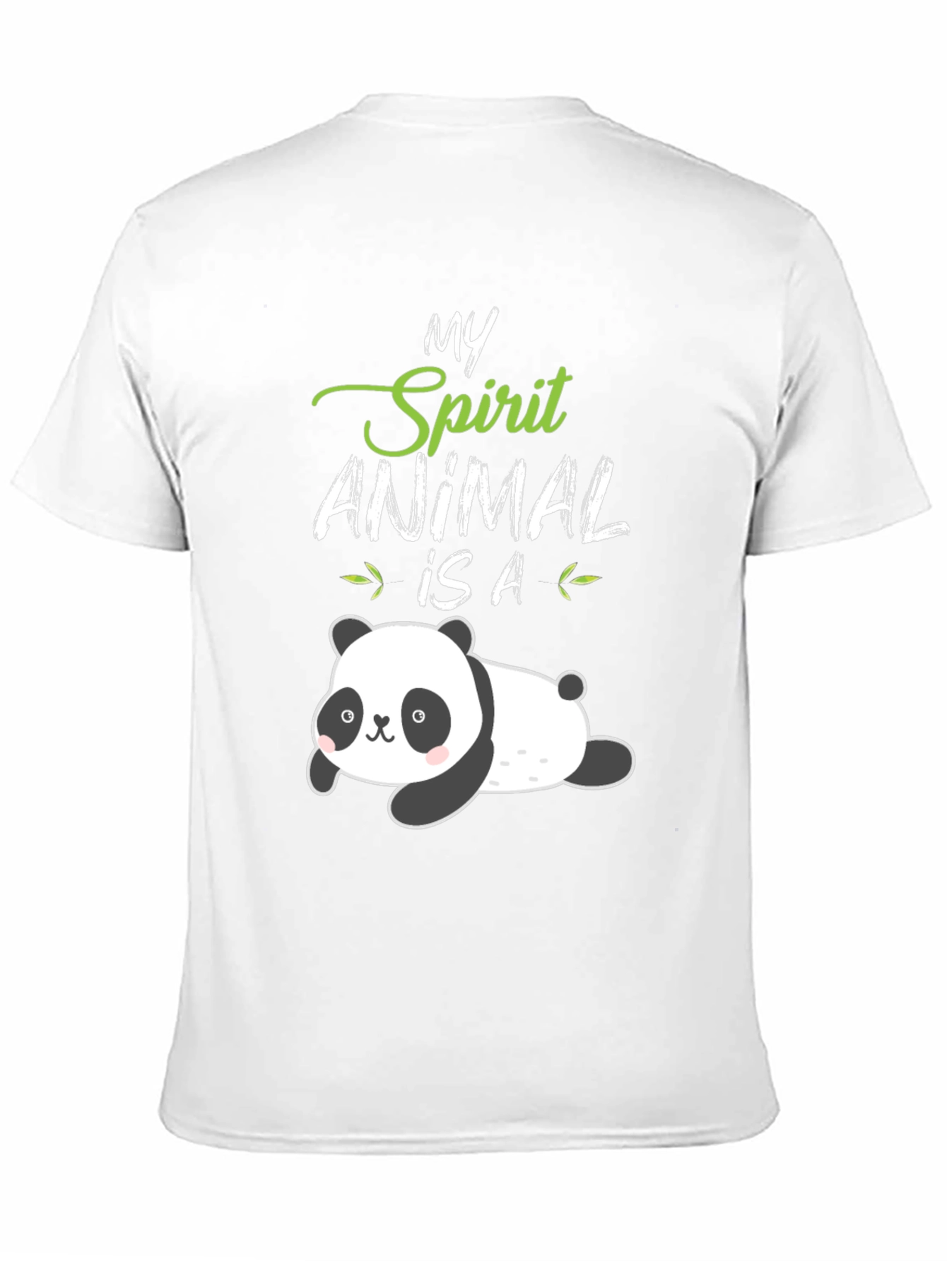 My Spirit Animal Panda Black T-Shirt