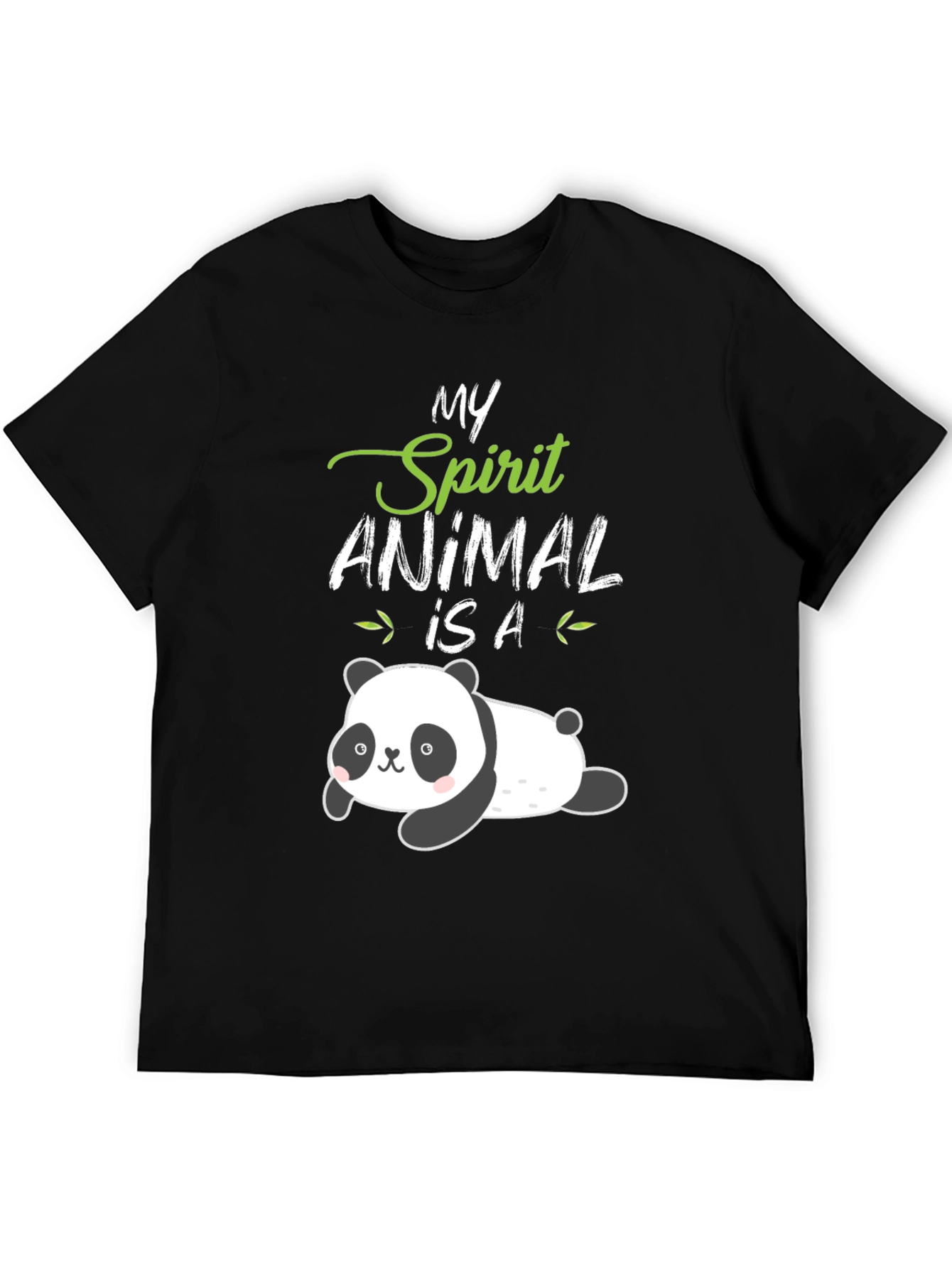 My Spirit Animal Panda Black T-Shirt