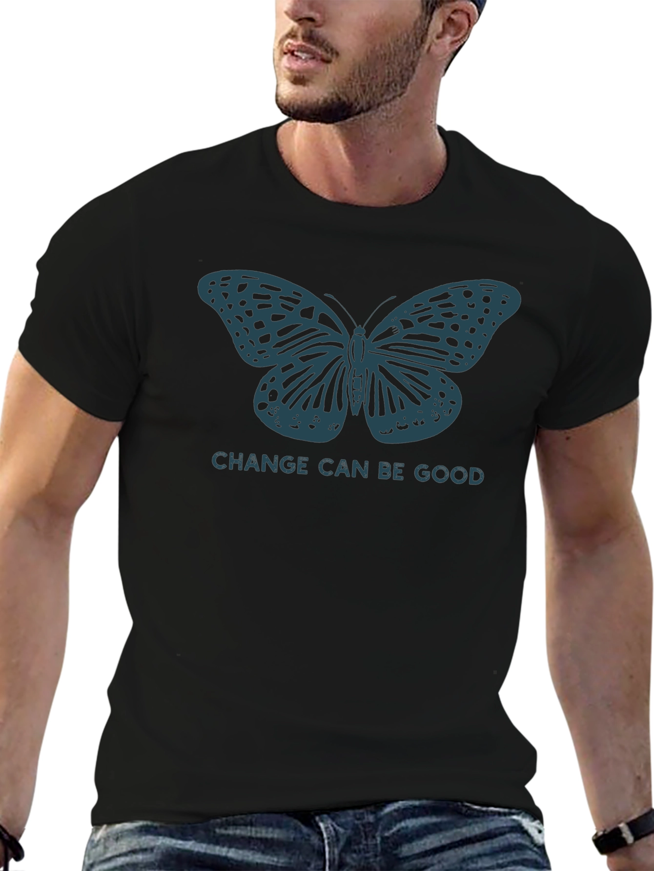 Butterfly Change is Good Mens Graphic Tee