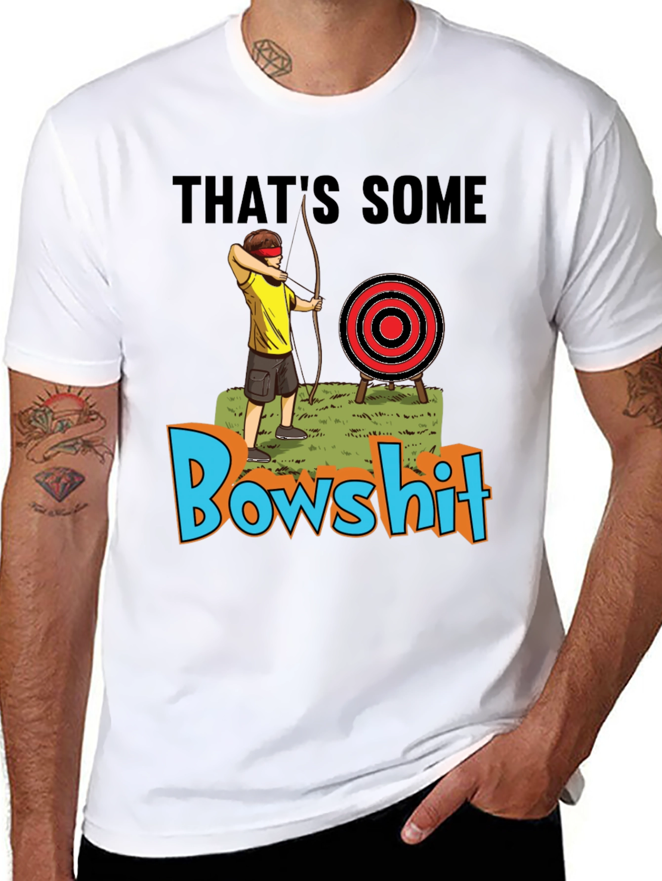 Bowshit T-Shirt Blind Archer Novelty Tee