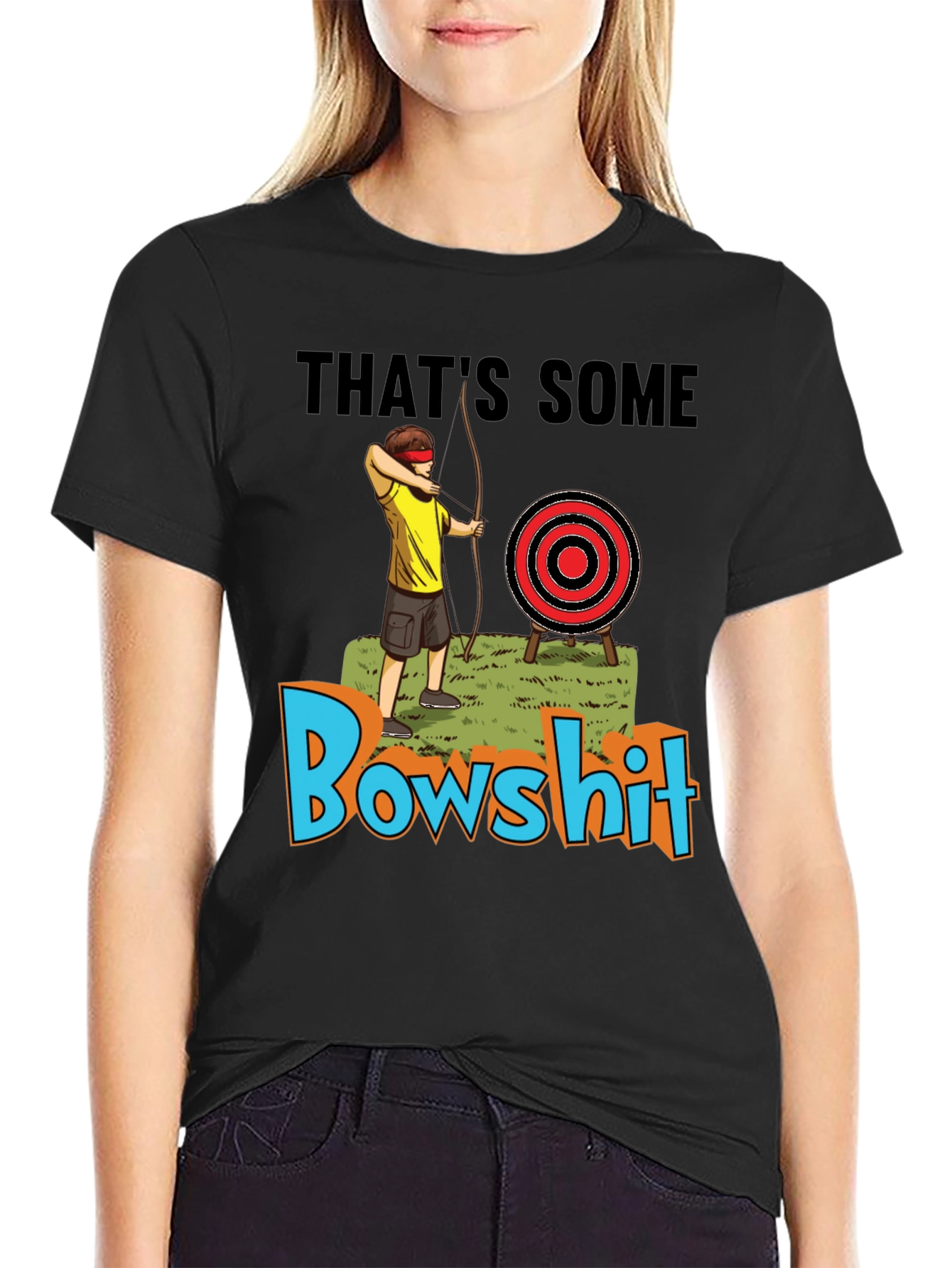 Bowshit T-Shirt Blind Archer Novelty Tee
