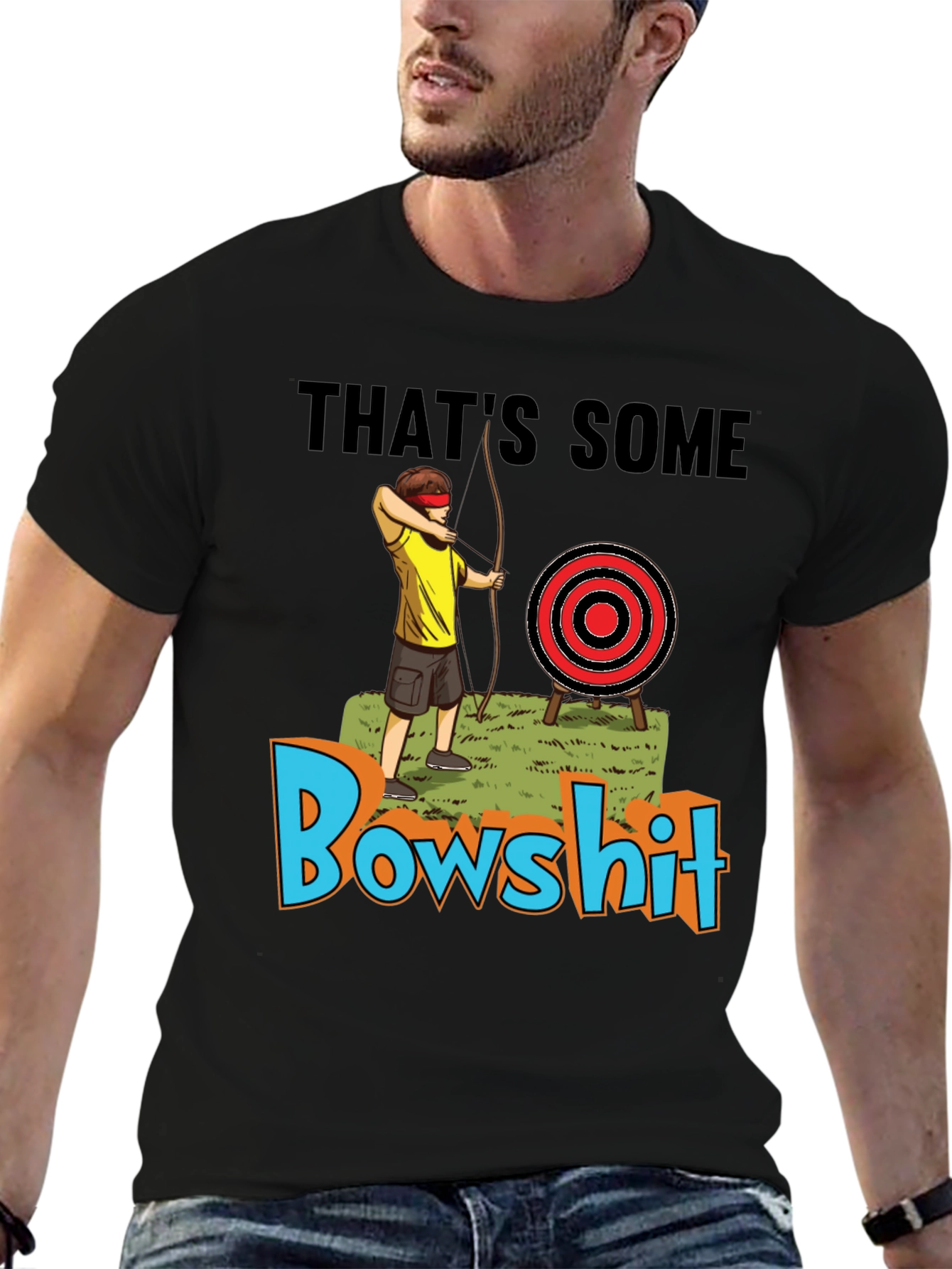 Bowshit T-Shirt Blind Archer Novelty Tee