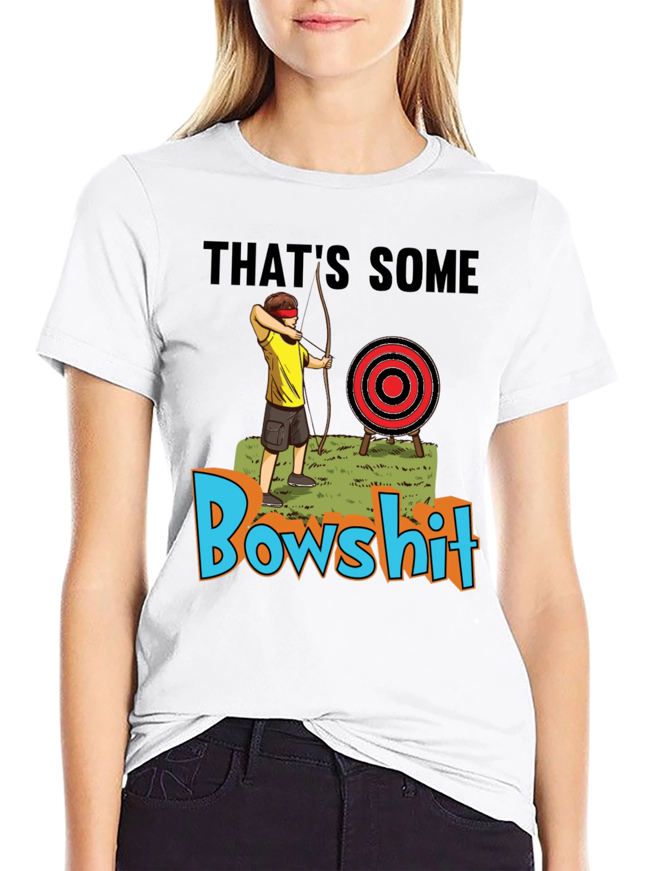 Bowshit T-Shirt Blind Archer Novelty Tee