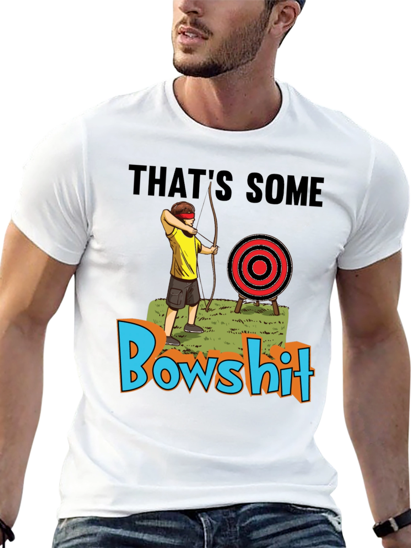 Bowshit T-Shirt Blind Archer Novelty Tee