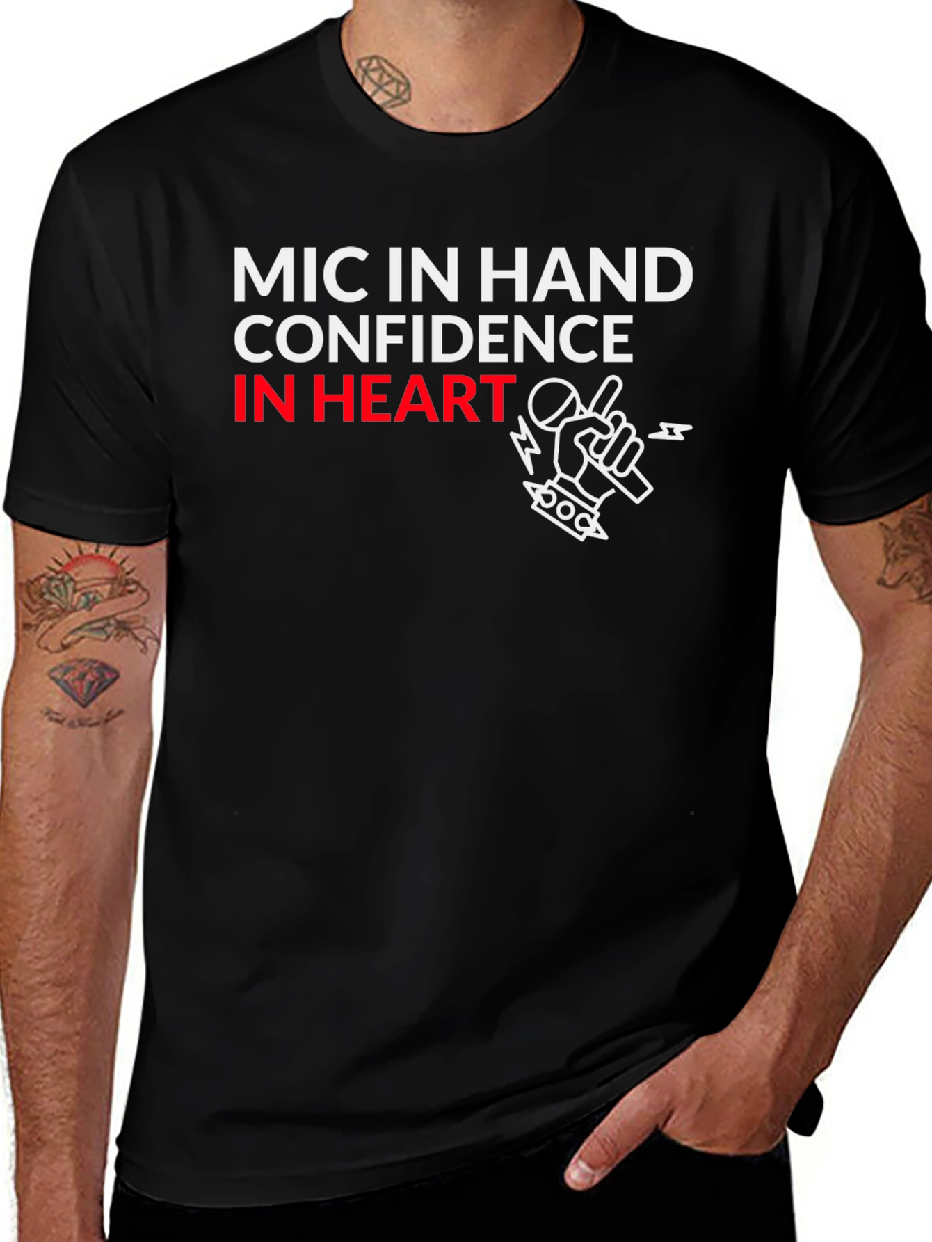 Mic In Hand Confidence T-Shirt