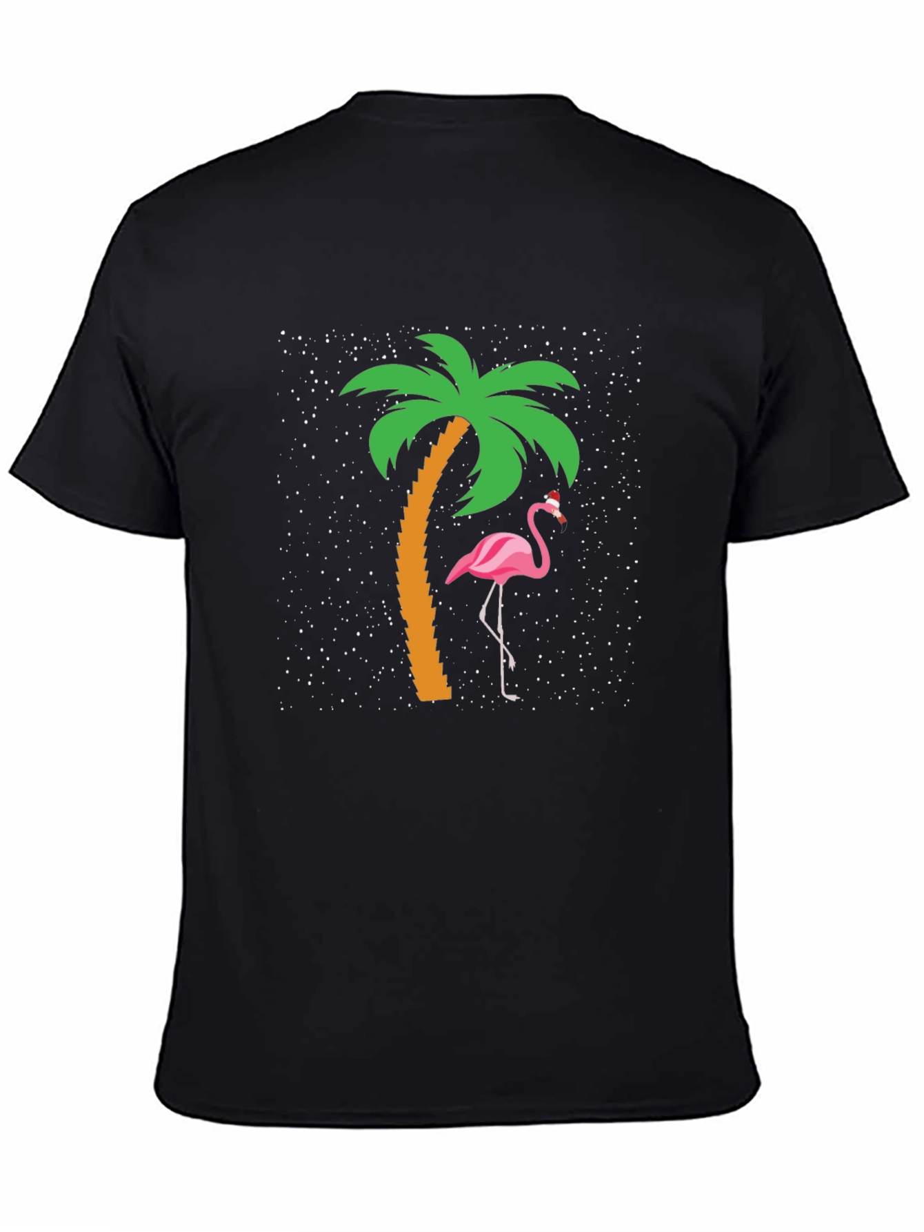 Tropical Flamingo Christmas Graphic Tee