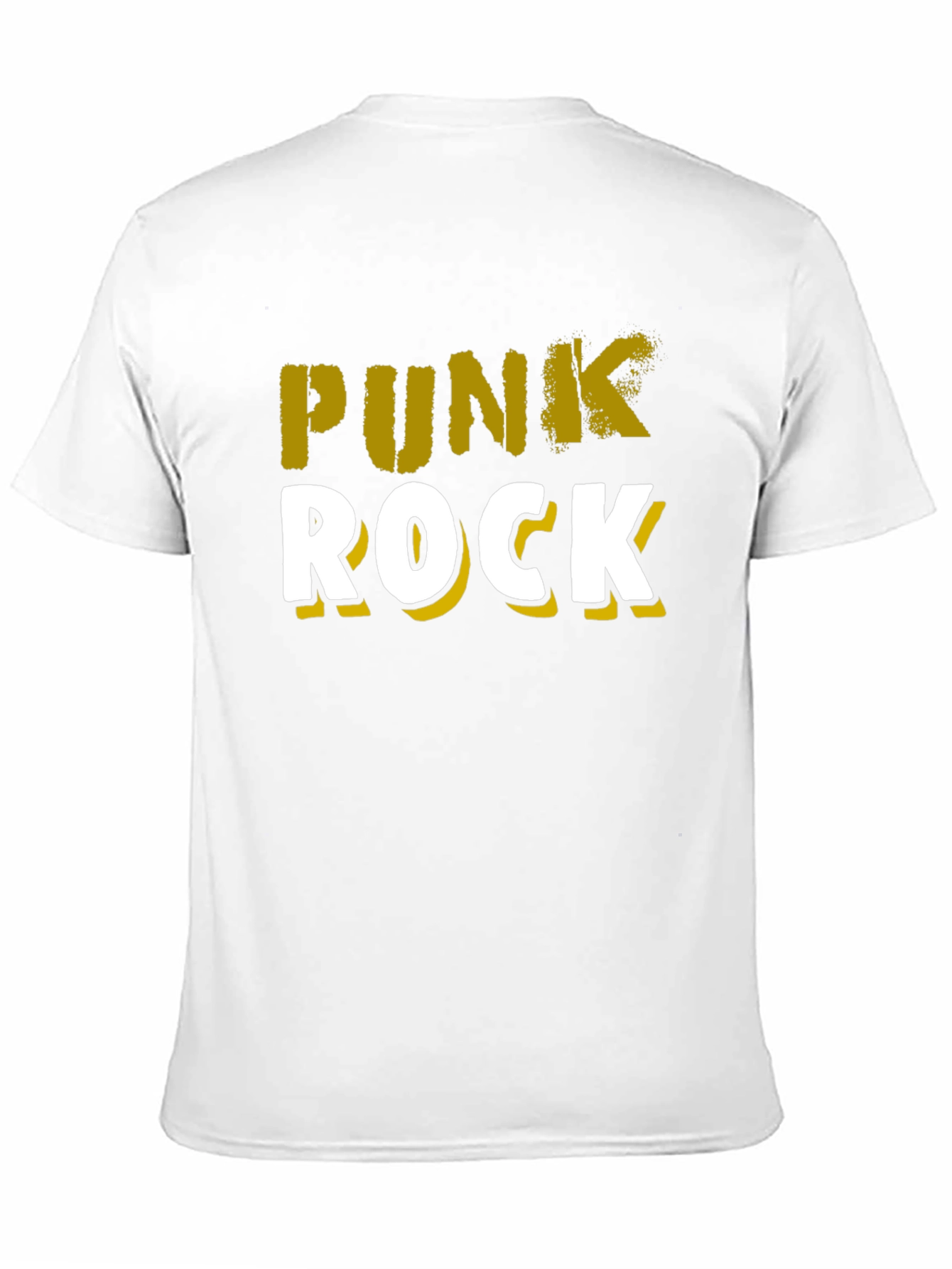 Punk Rock Graphic Tee - Black Cotton T-Shirt