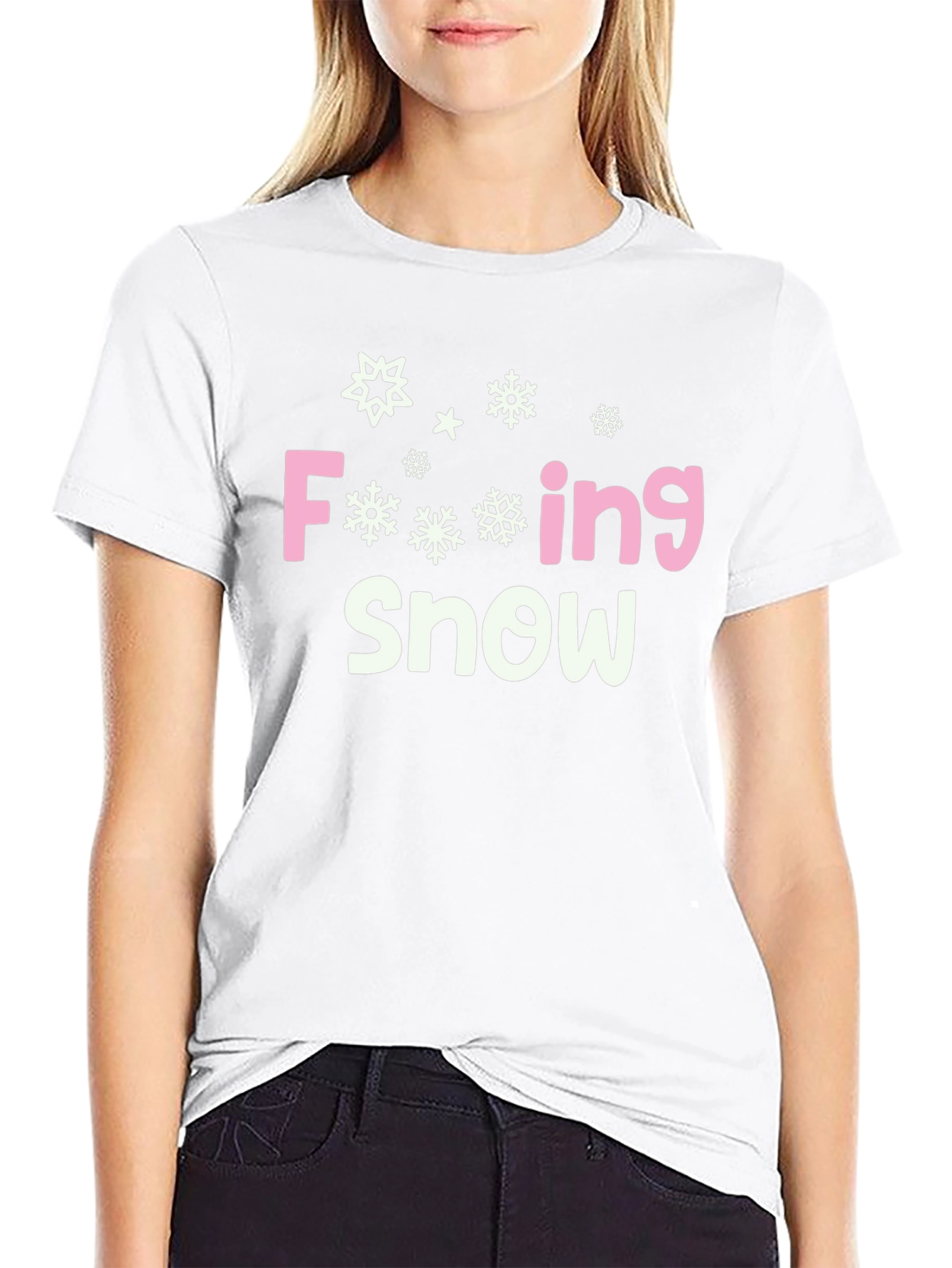 Funny Snow T-Shirt - F-ing Snow Graphic Tee