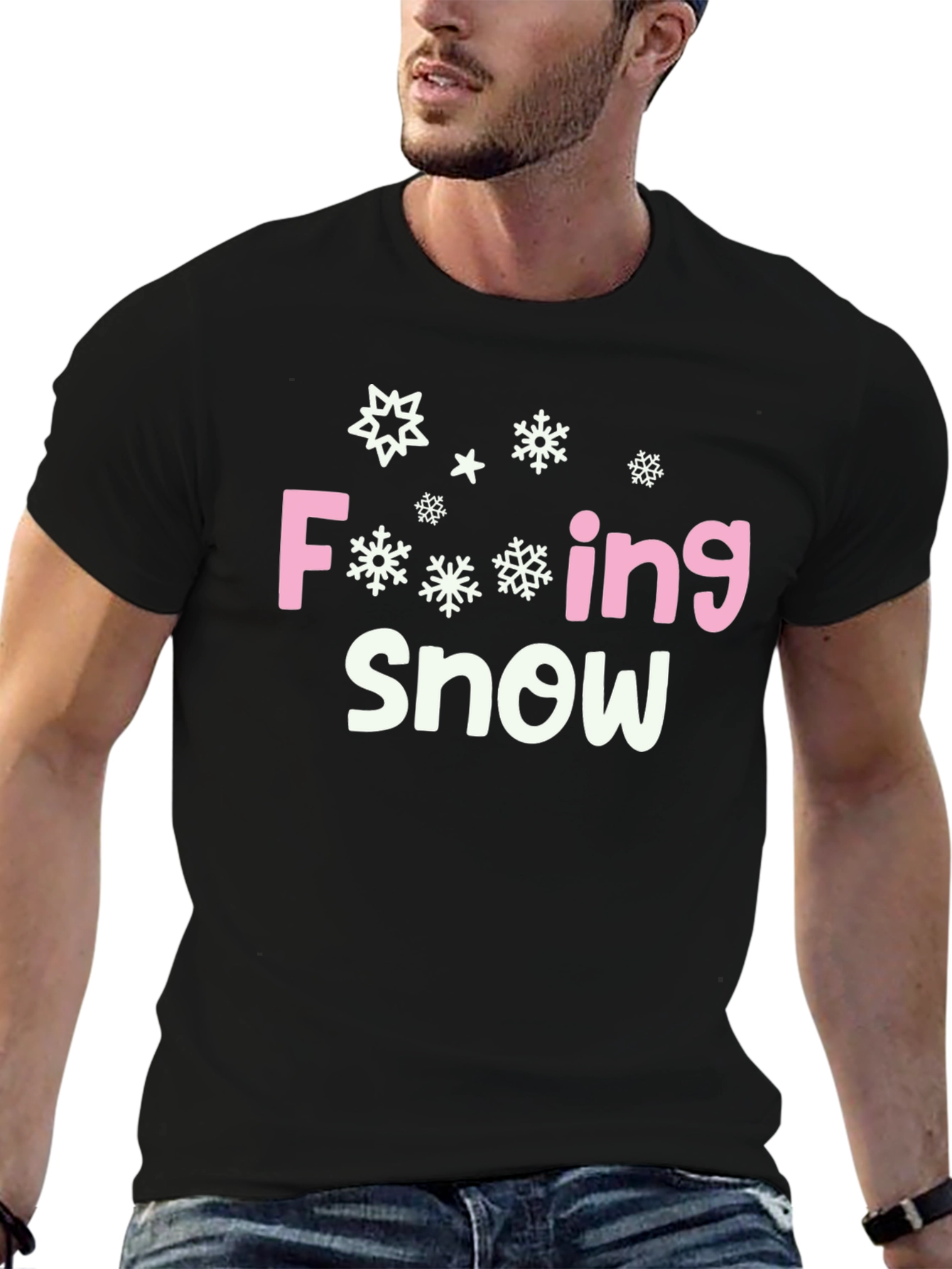 Funny Snow T-Shirt - F-ing Snow Graphic Tee