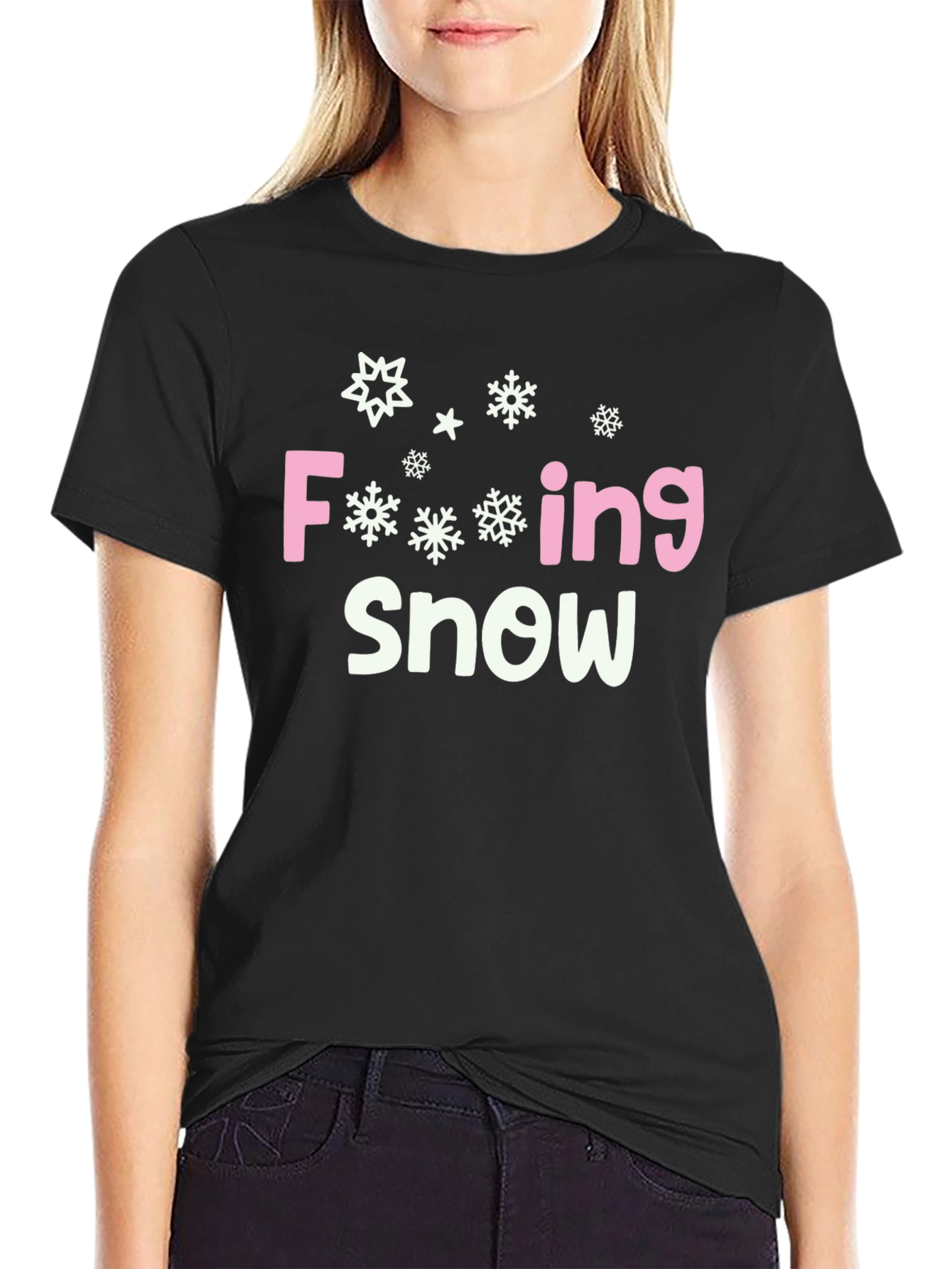 Funny Snow T-Shirt - F-ing Snow Graphic Tee