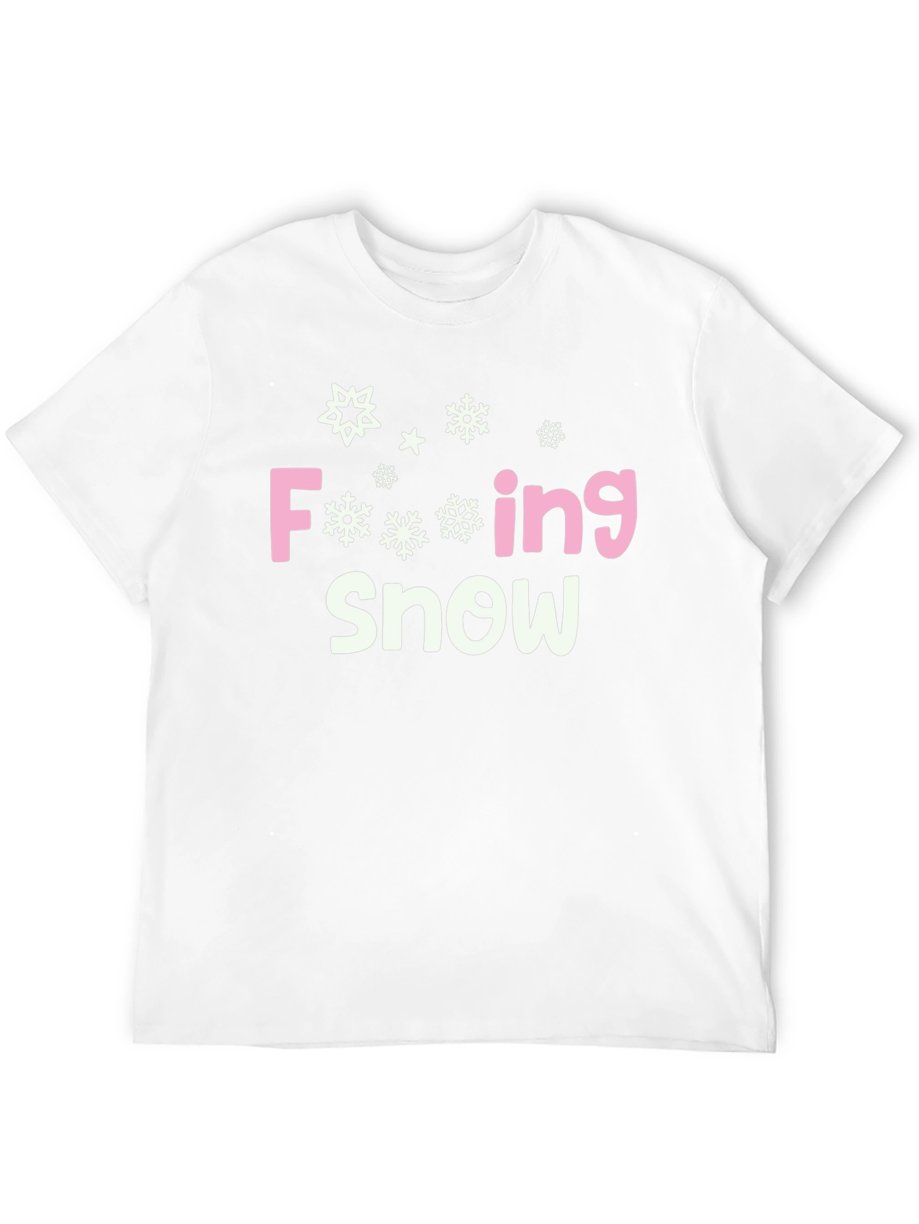Funny Snow T-Shirt - F-ing Snow Graphic Tee