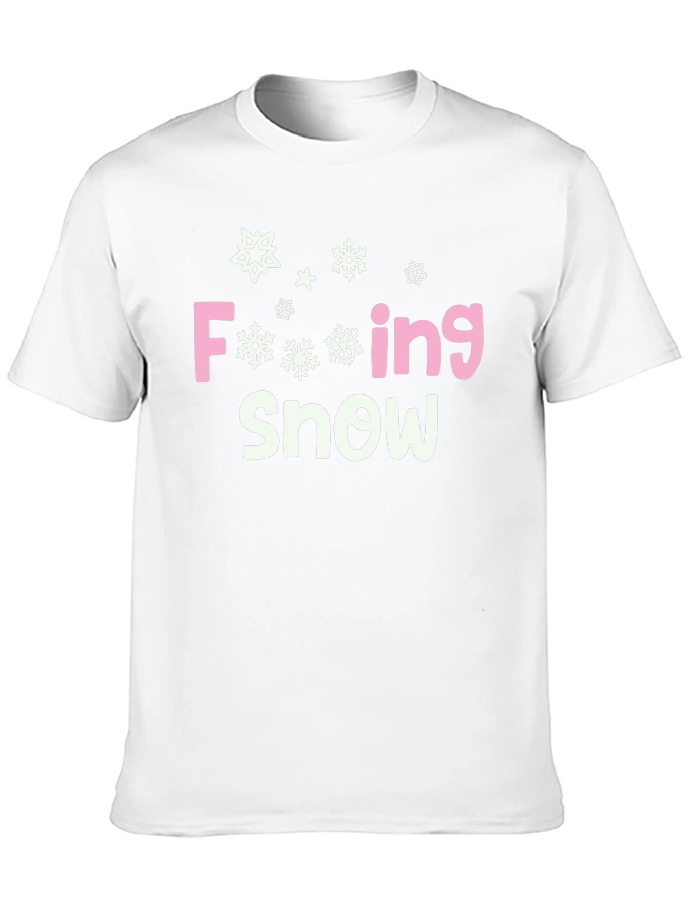 Funny Snow T-Shirt - F-ing Snow Graphic Tee