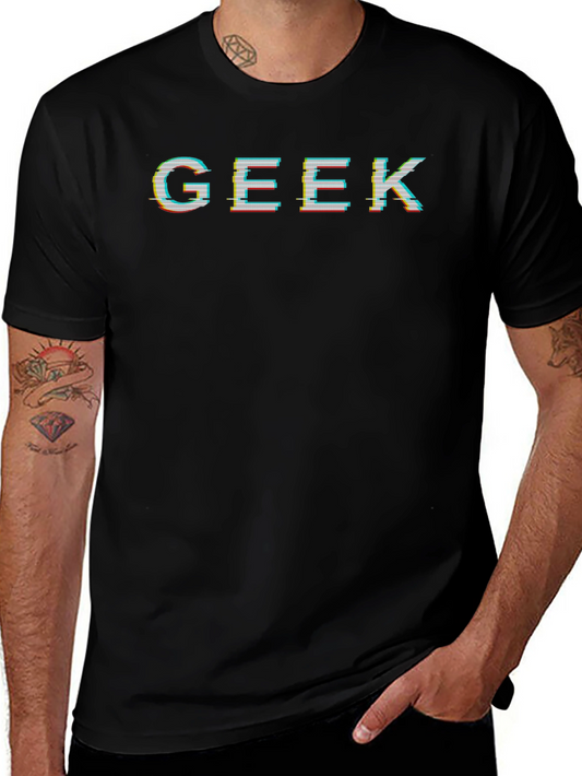 Geek Glitch T-Shirt - Modern Graphic Tee
