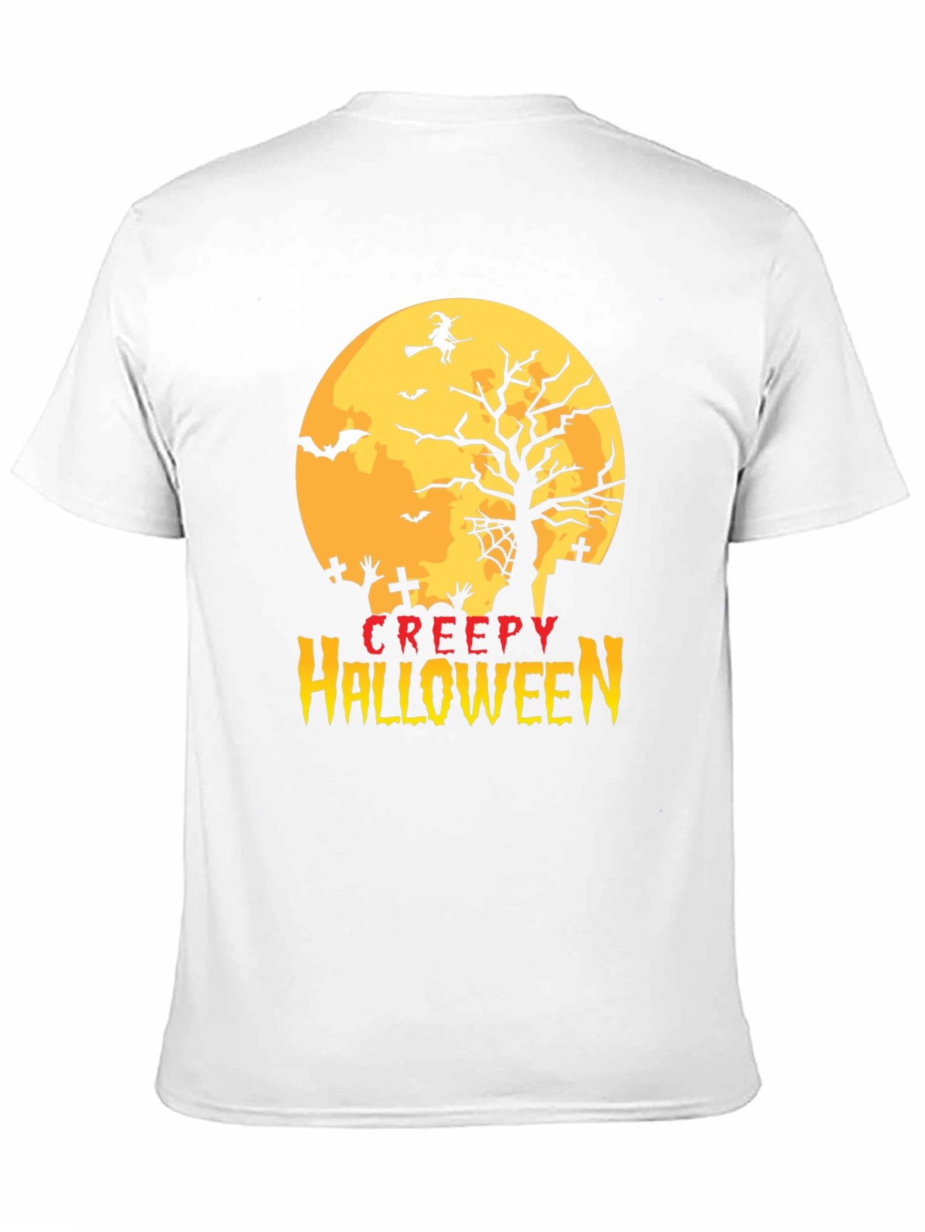 Creepy Halloween T-Shirt - Spooky Witch Design