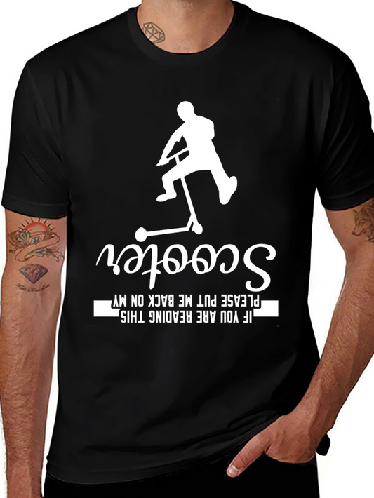 Funny Scooter Rider T-Shirt - Please Put Me Back On My Scooter