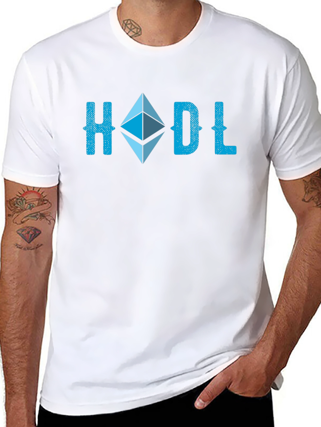 HODL Crypto T-Shirt - Ethereum Design