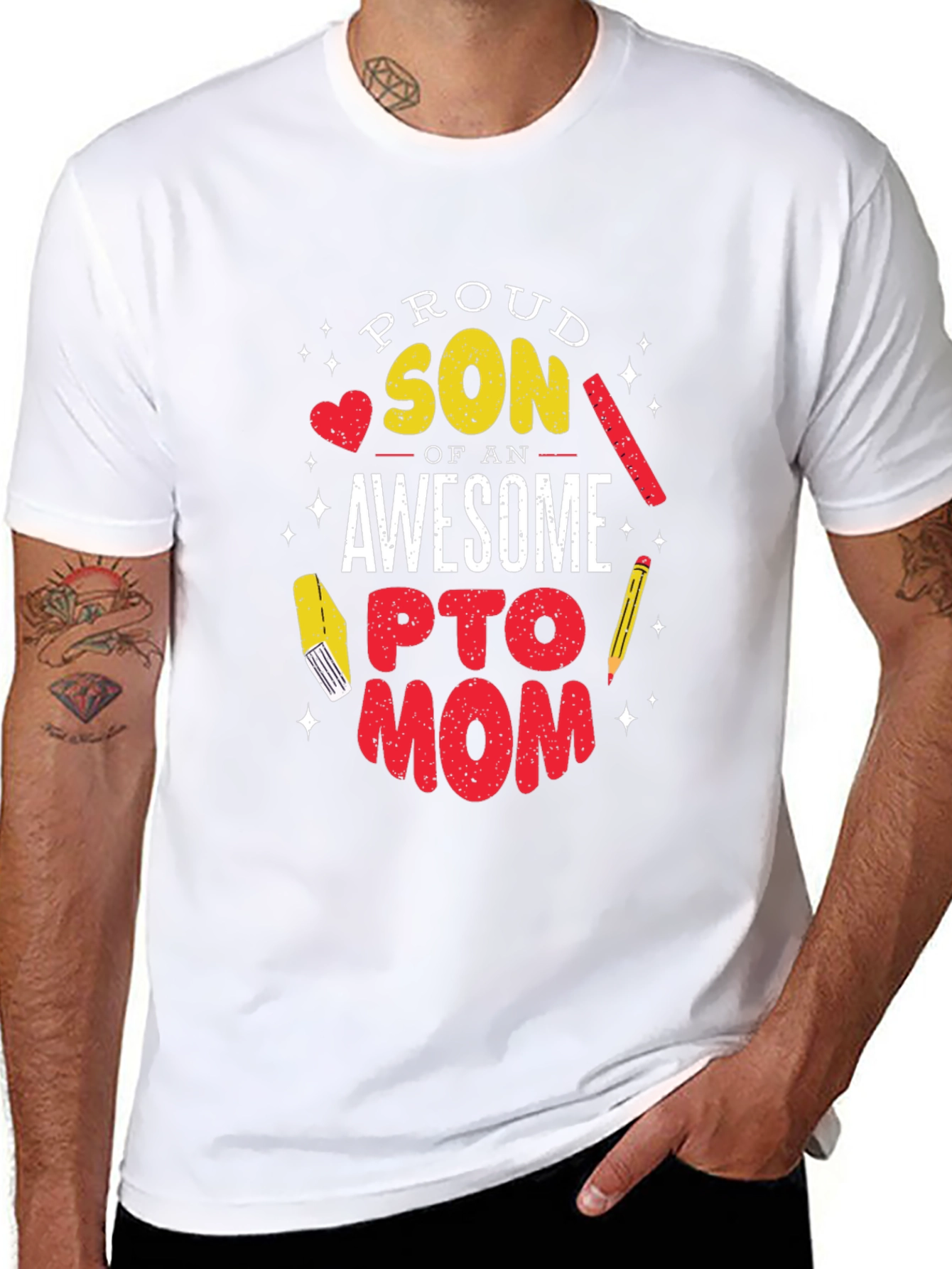 Proud Son of an Awesome PTO Mom Graphic Tee