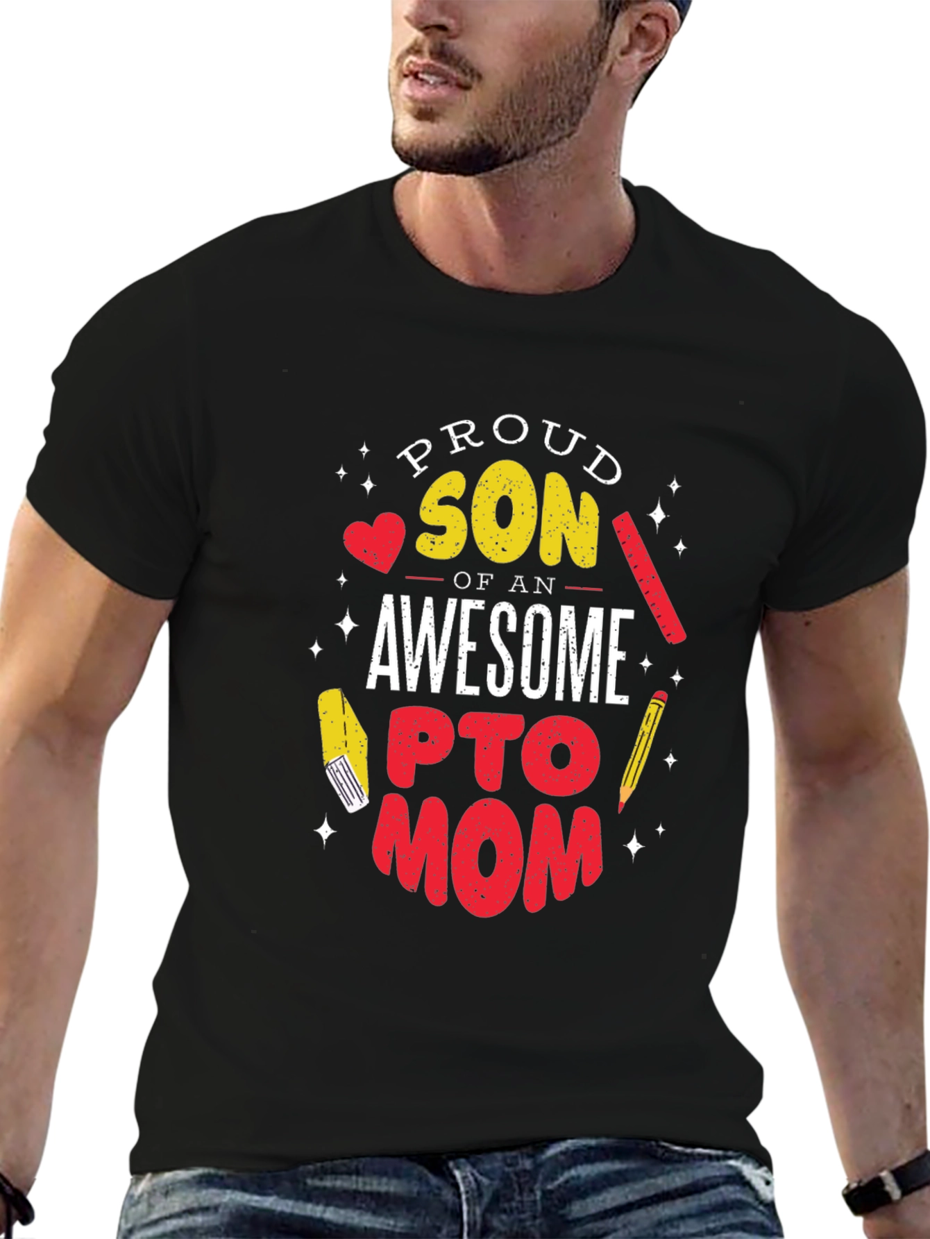 Proud Son of an Awesome PTO Mom Graphic Tee