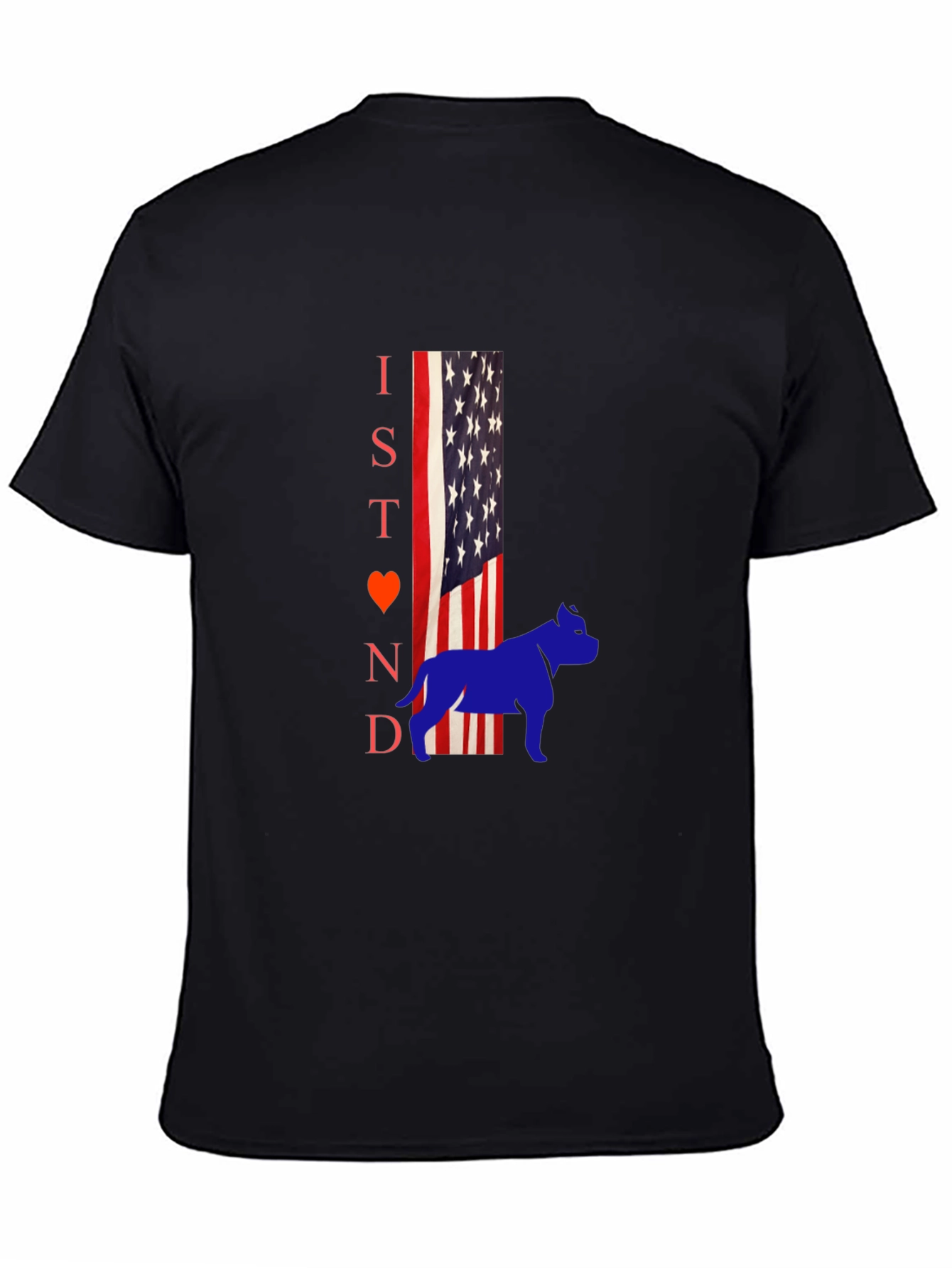 I Stand for Pitbulls Mens Graphic T-Shirt