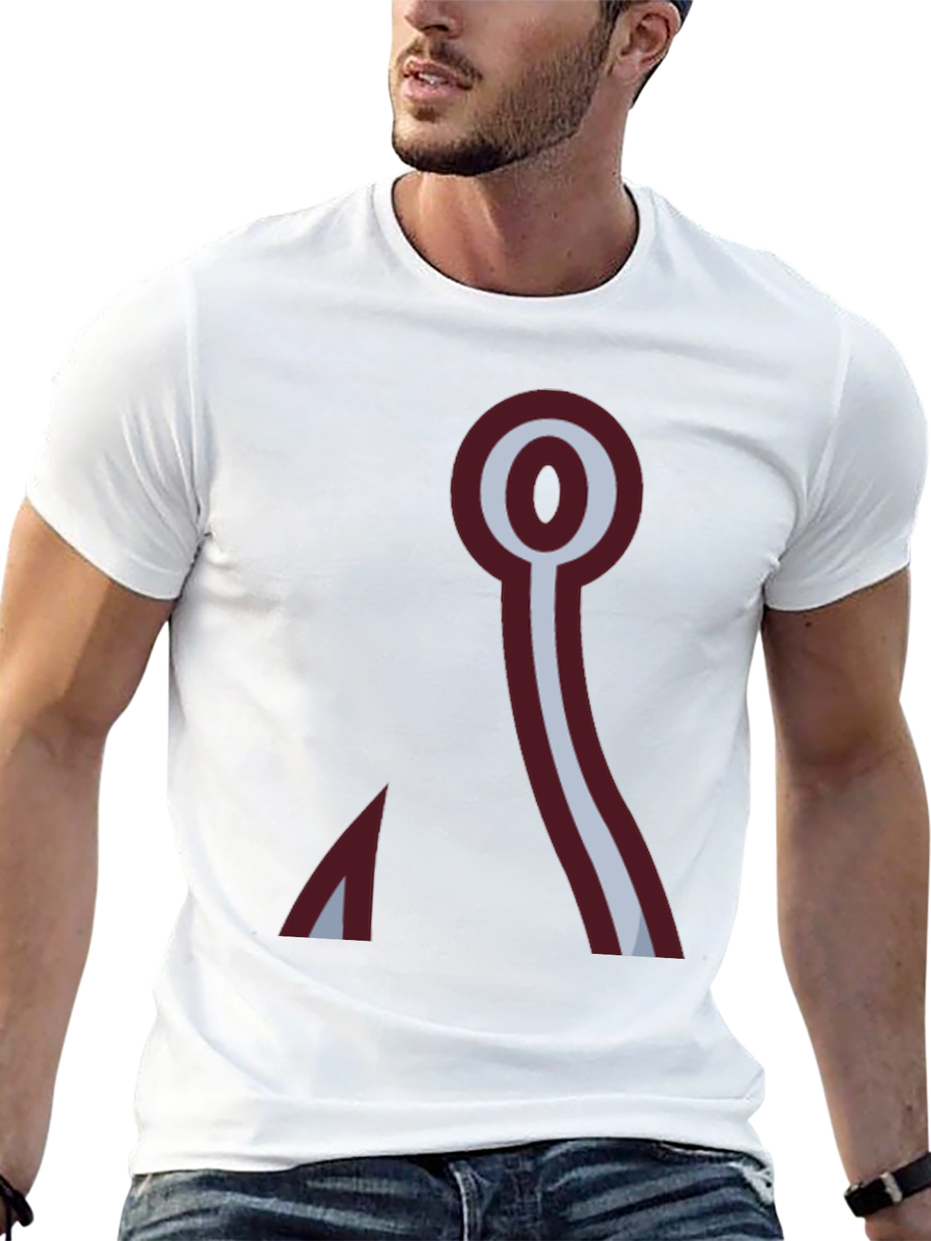 Abstract Symbol Graphic Print T-Shirt