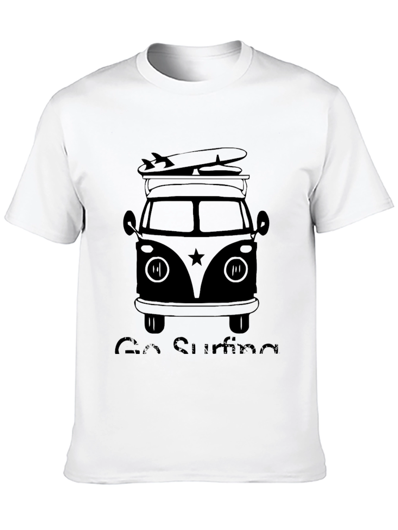 Go Surfing T-Shirt - Retro Surf Van Design