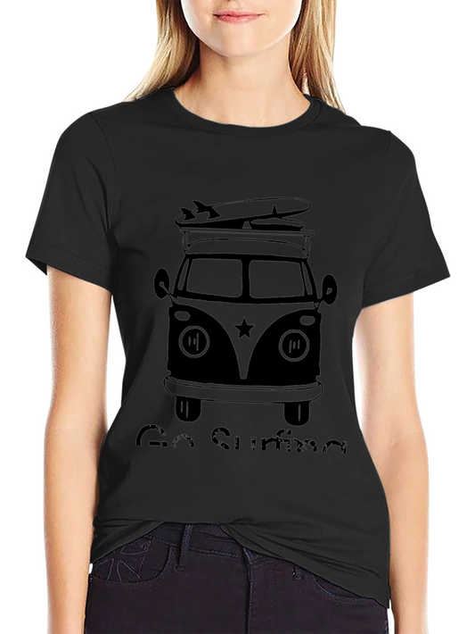 Go Surfing T-Shirt - Retro Surf Van Design