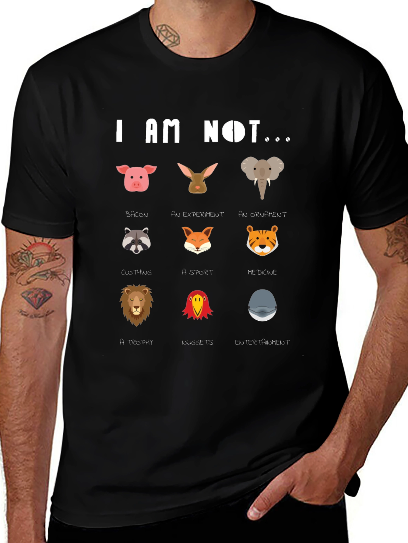 Animal Rights Graphic T-Shirt - I Am Not...