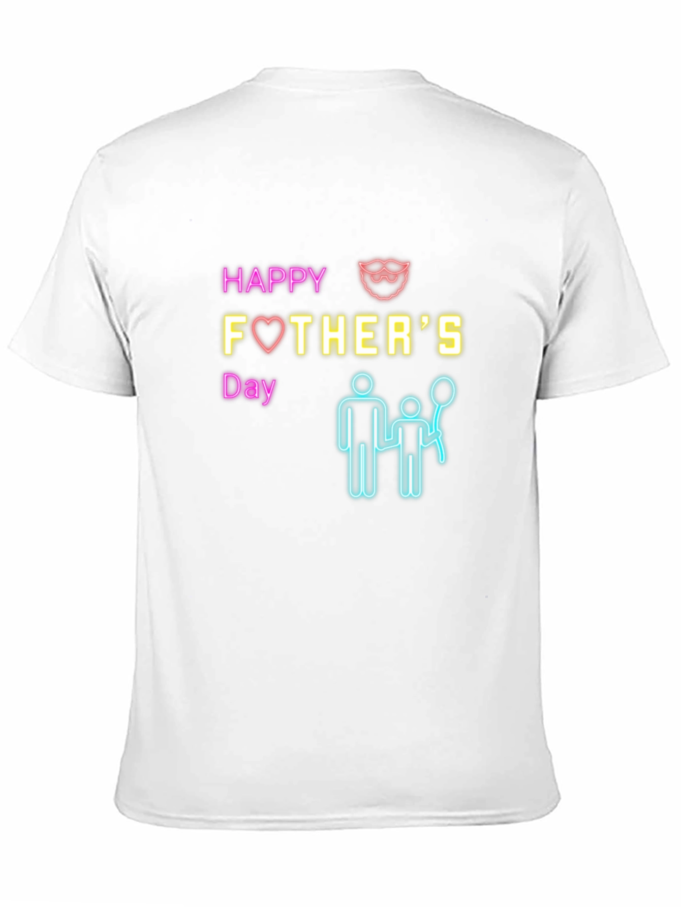 Happy Fathers Day Graphic Tee - Black