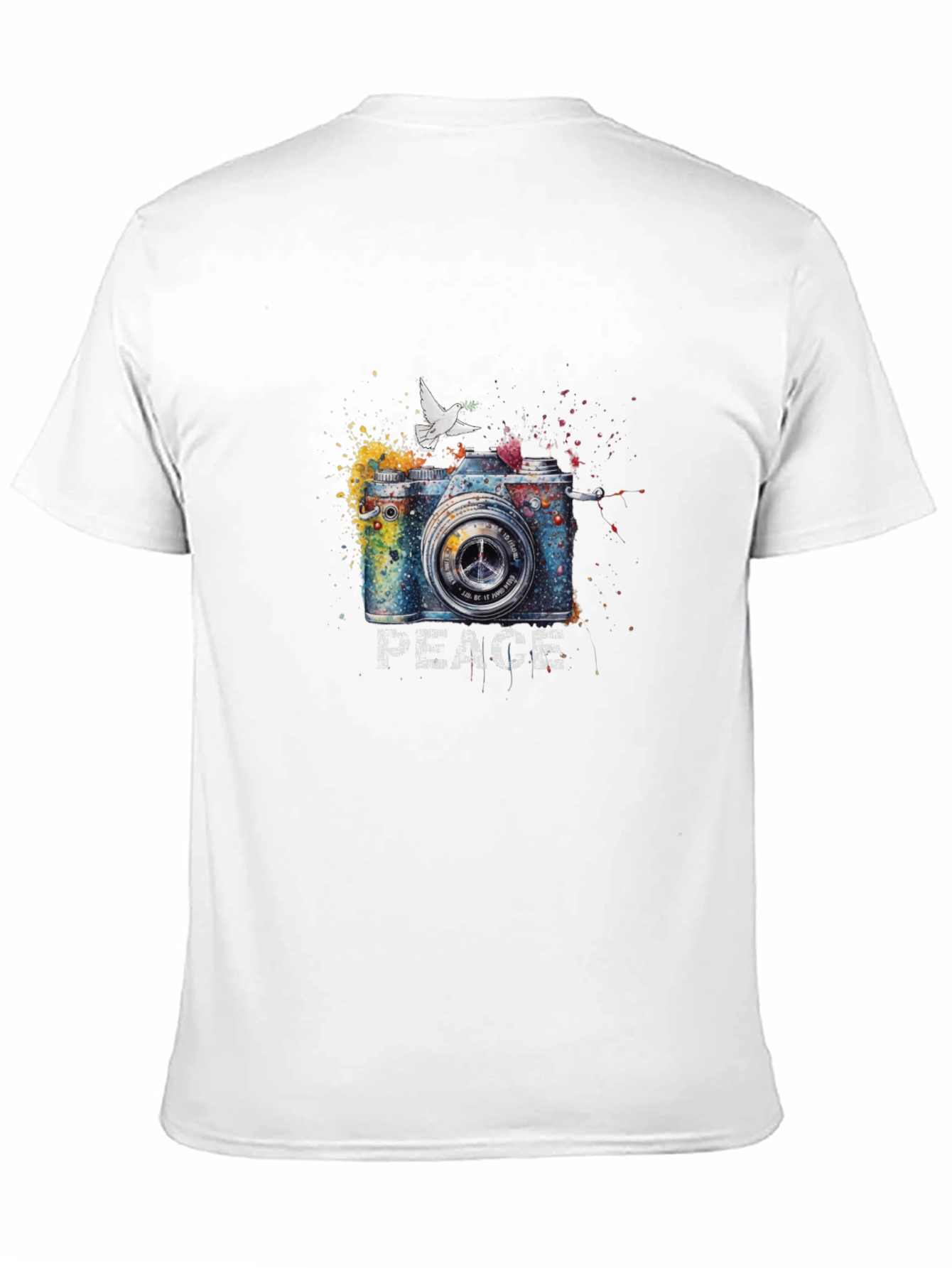 Peace Camera Graphic T-Shirt